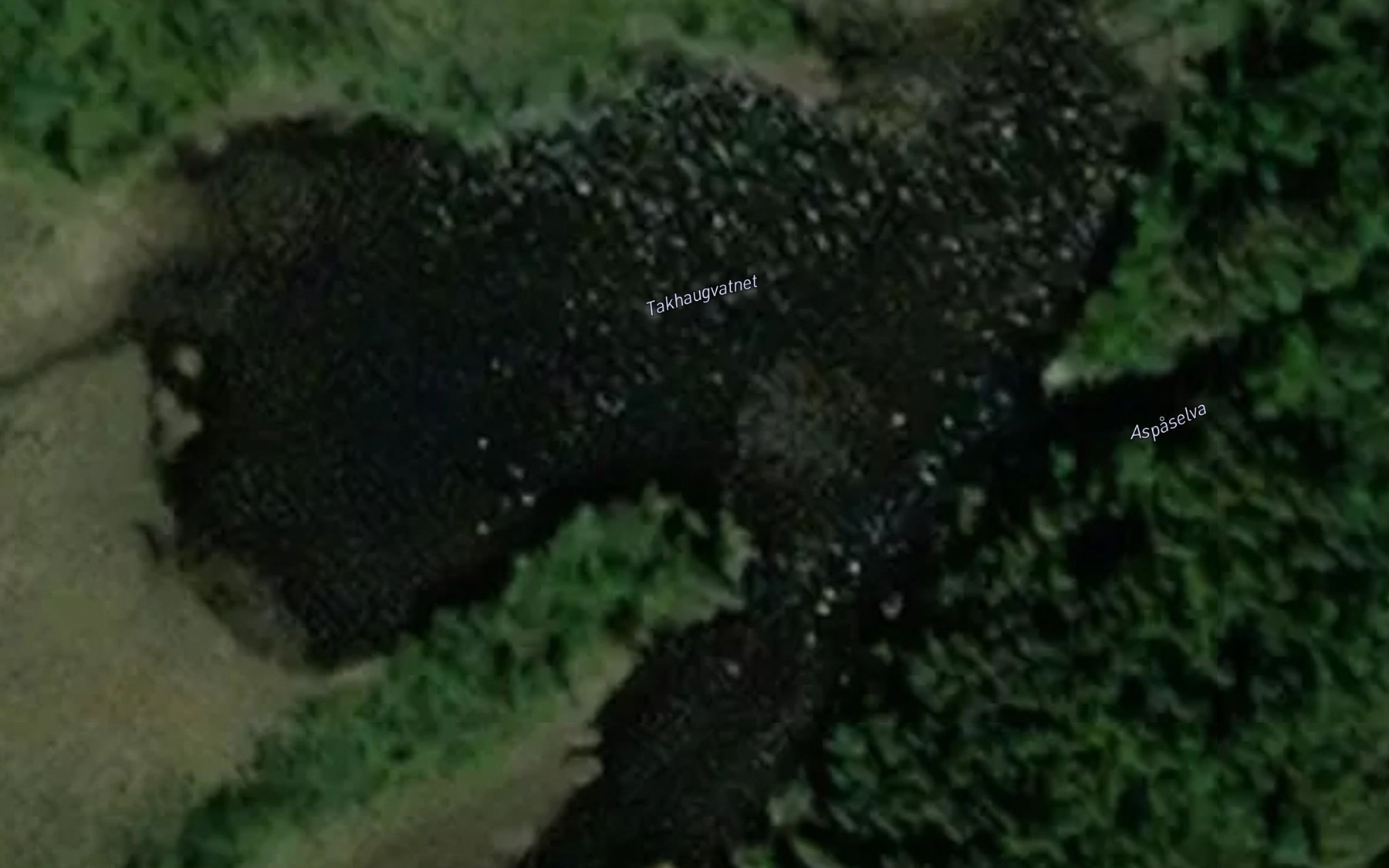 Satellite map of the Takhaugvatnet