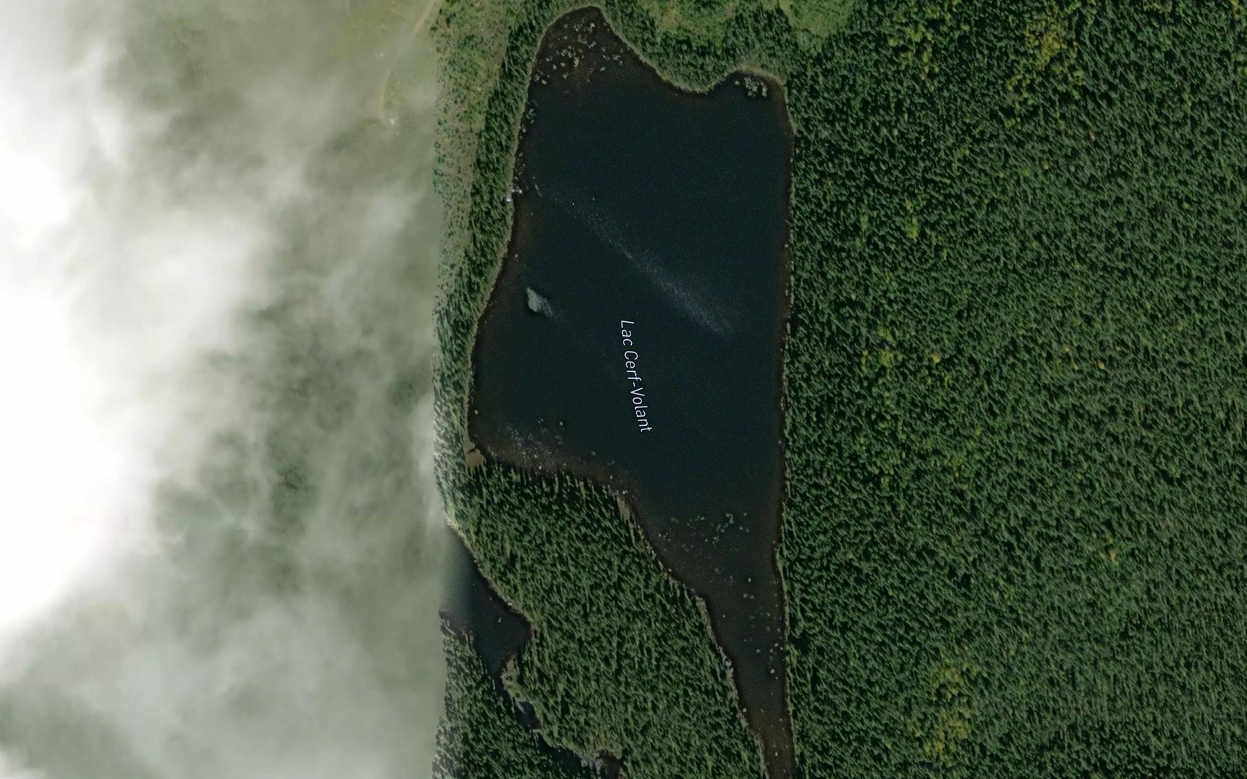 Satellite map of the Lac Cerf-Volant