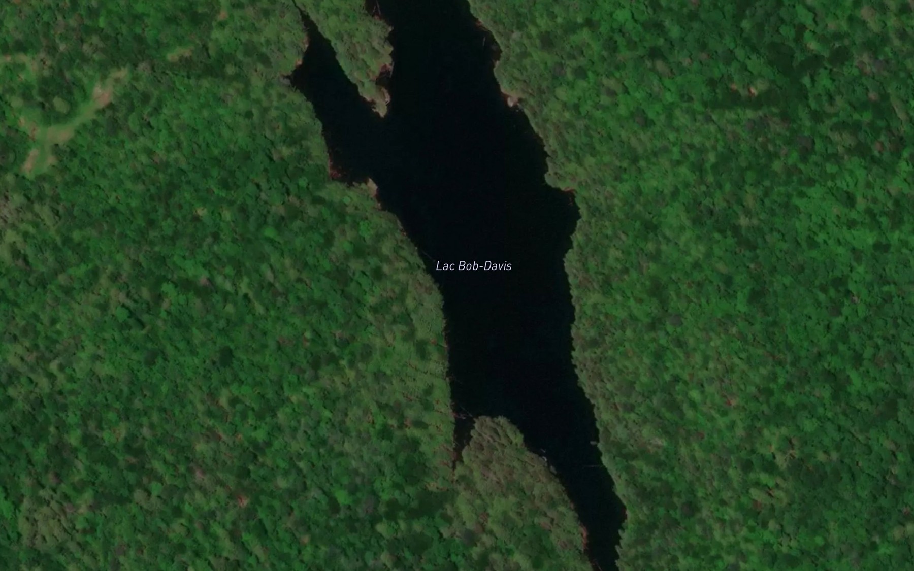 Satellite map of the Lac Bob-Davis