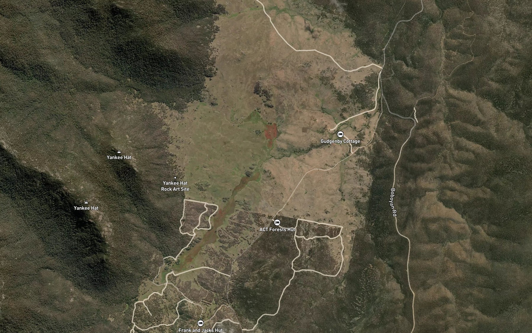 Satellite map of the Bogong Creek