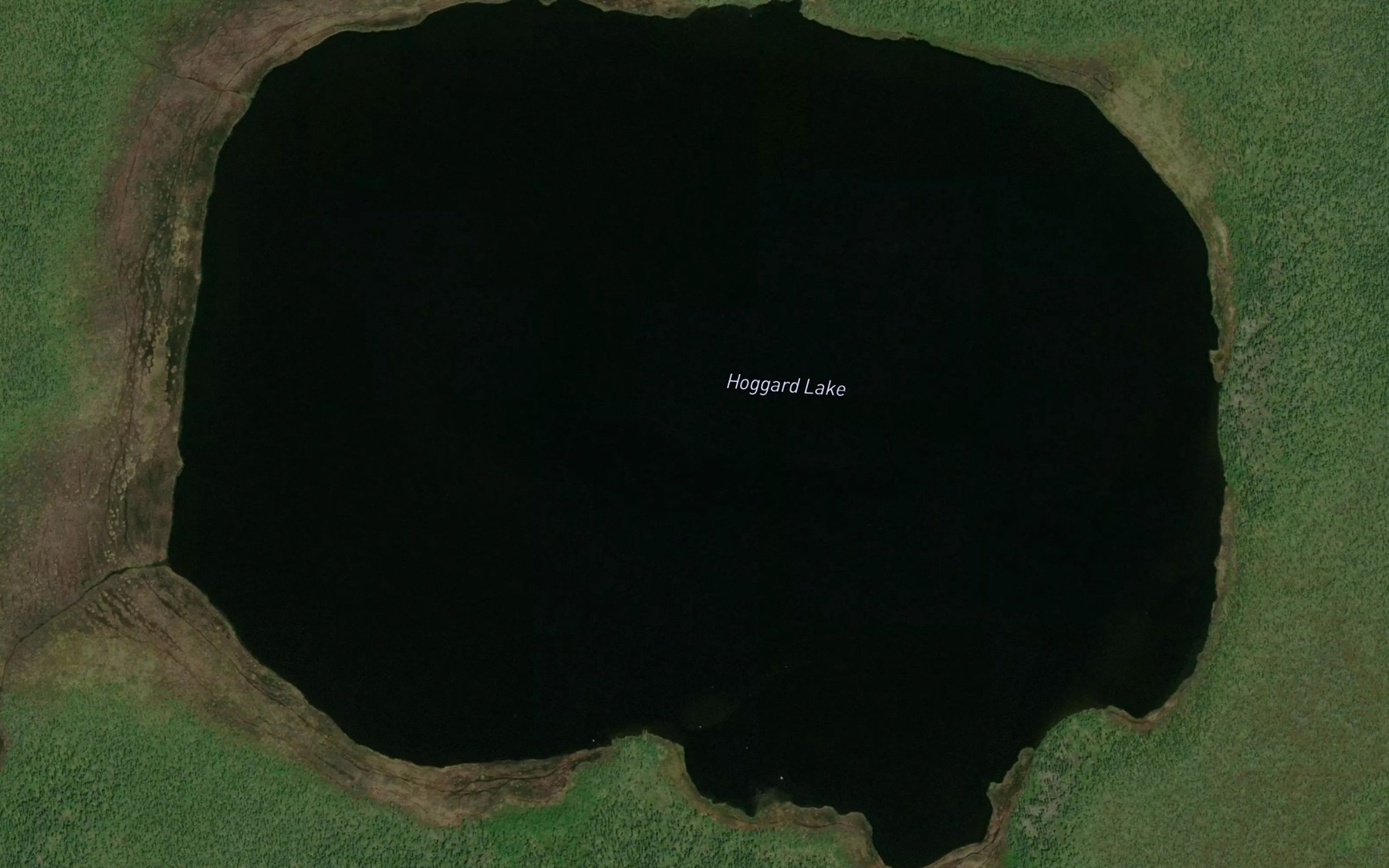 Satellite map of the Hoggard Lake