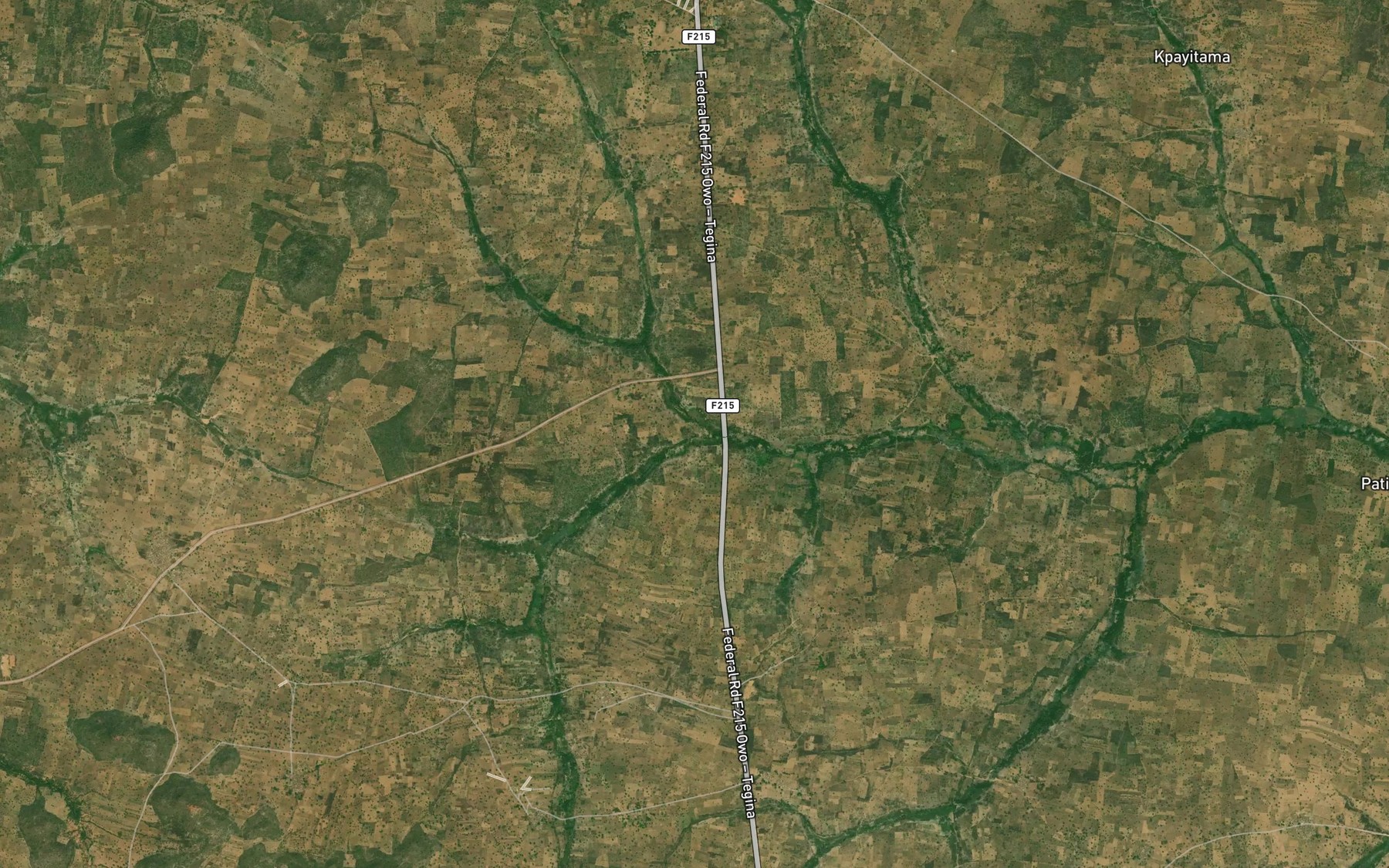 Satellite map of the River Dantigi
