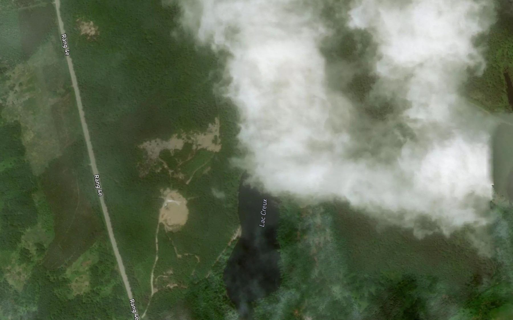 Satellite map of the Lac Creux