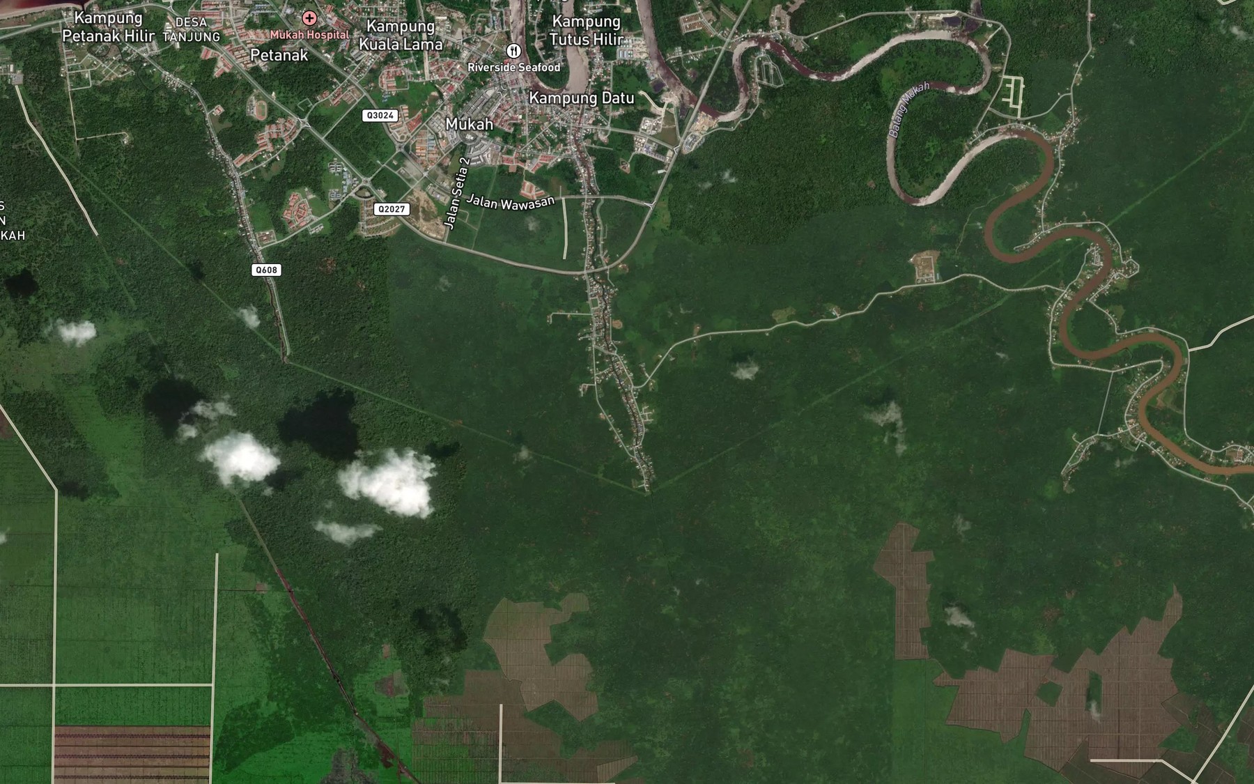 Satellite map of the Sungai Nasah