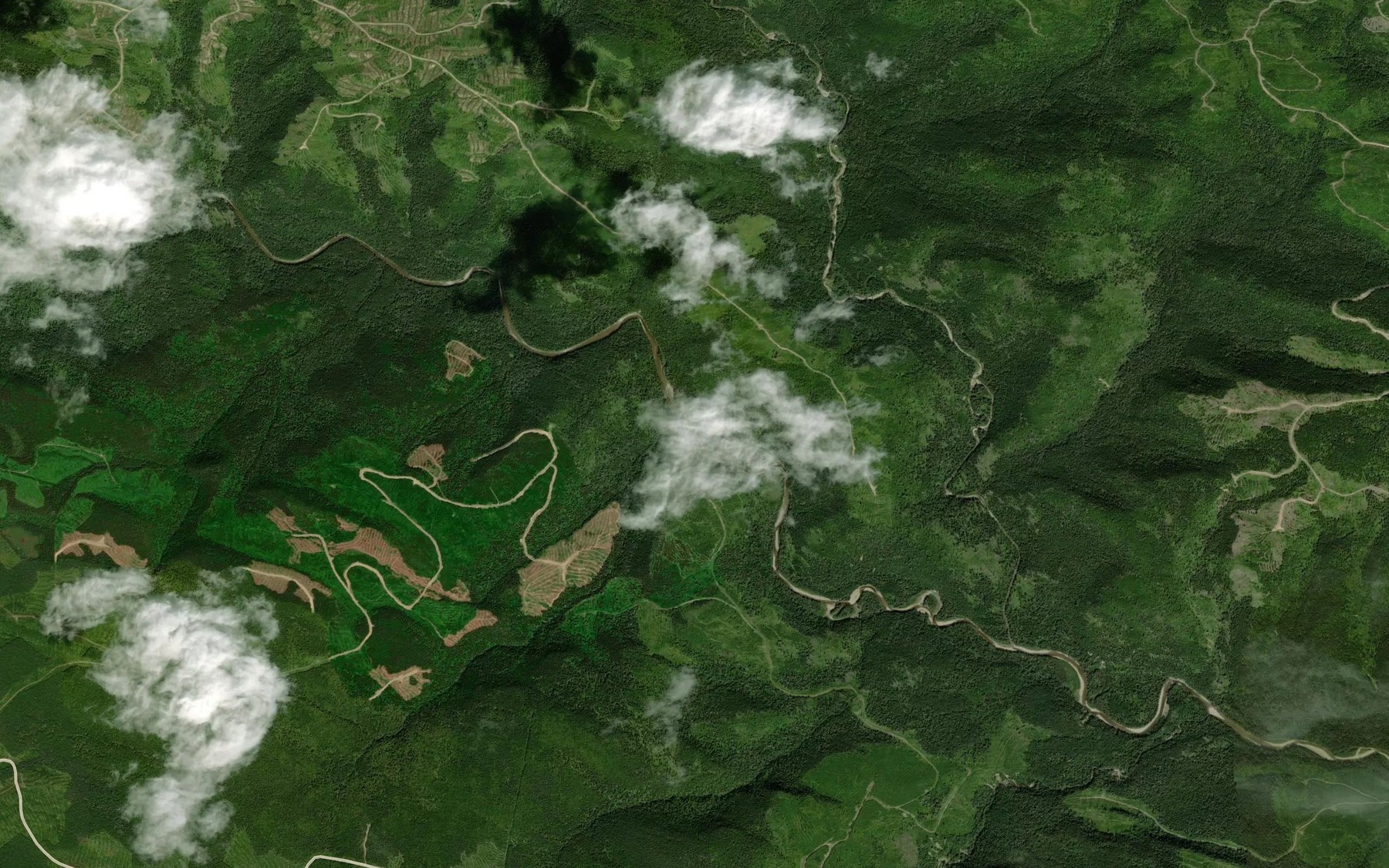 Satellite map of the Ruisseau Brannan