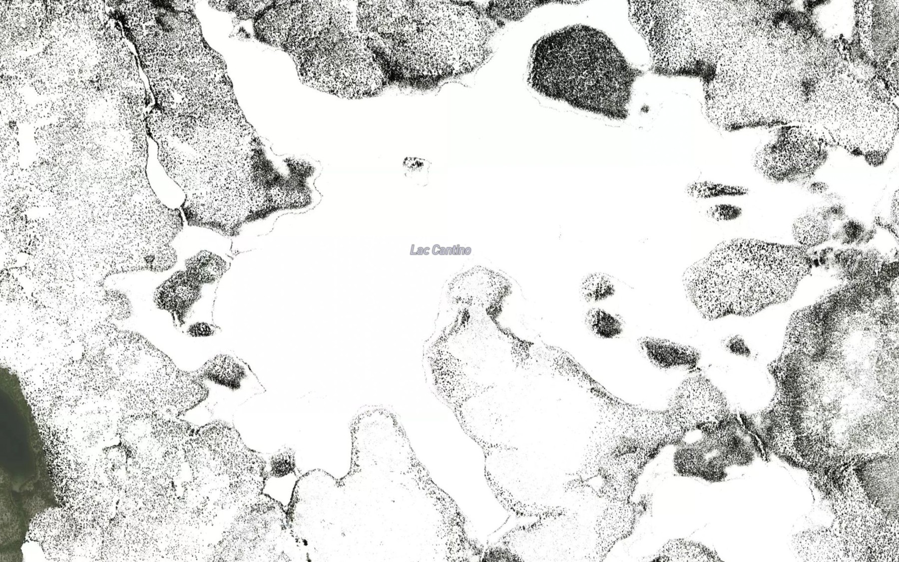 Satellite map of the Lac Cantino