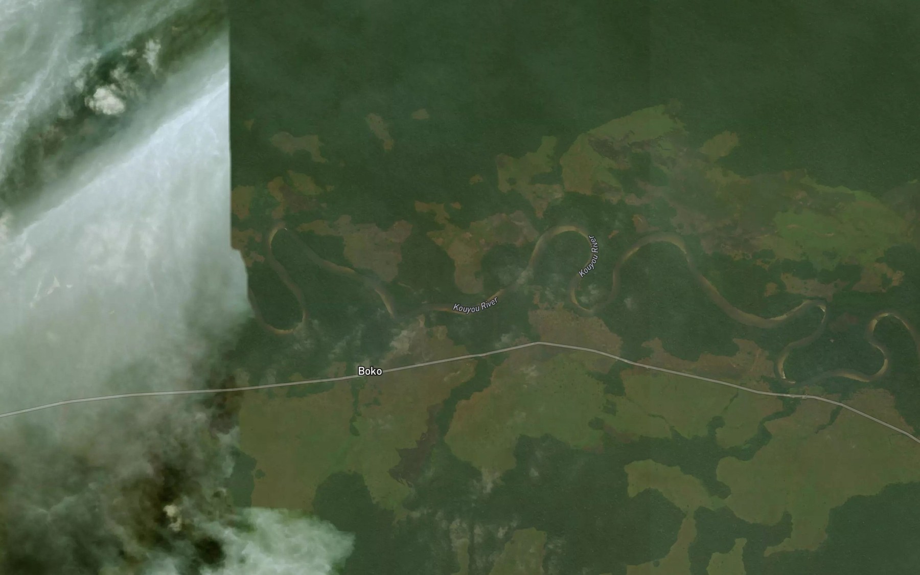 Satellite map of the Bobi