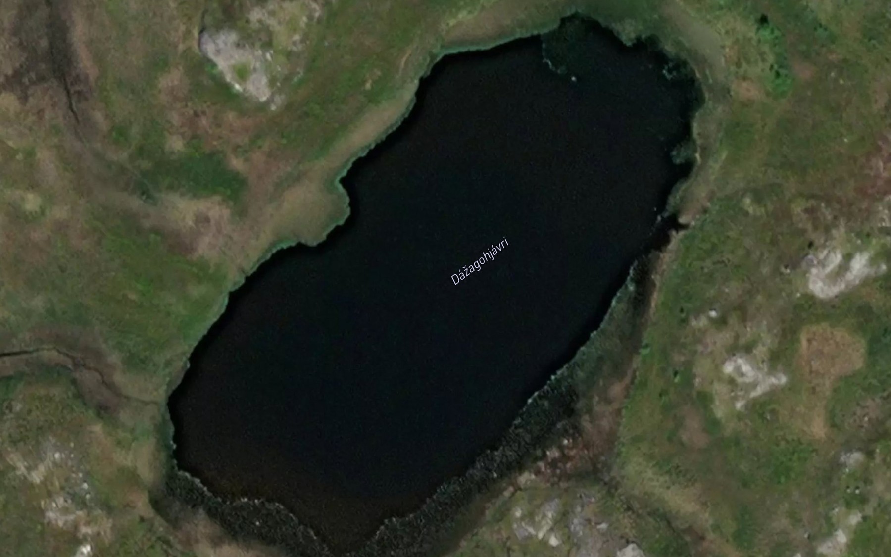 Satellite map of the Danagapjavri