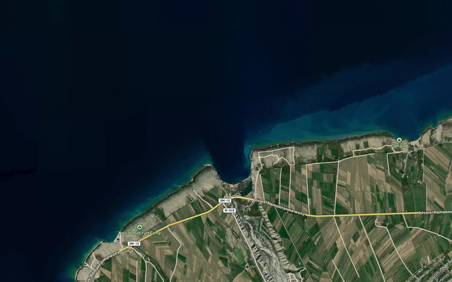 Satellite map of the Zaliv Barskaun