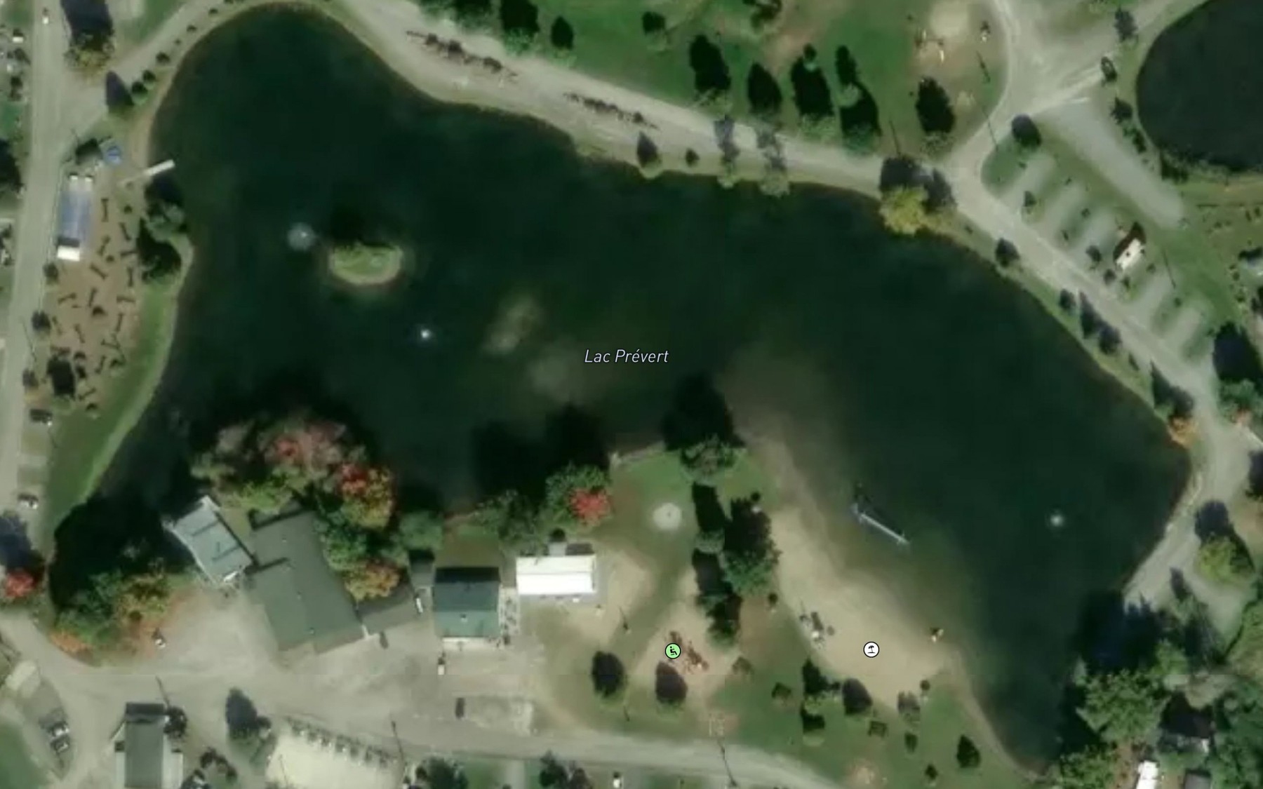 Satellite map of the Lac Prevert