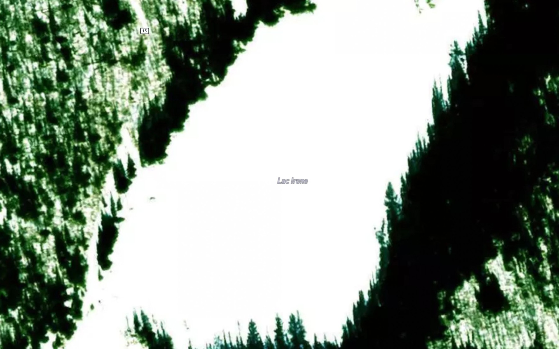 Satellite map of the Lac Irone