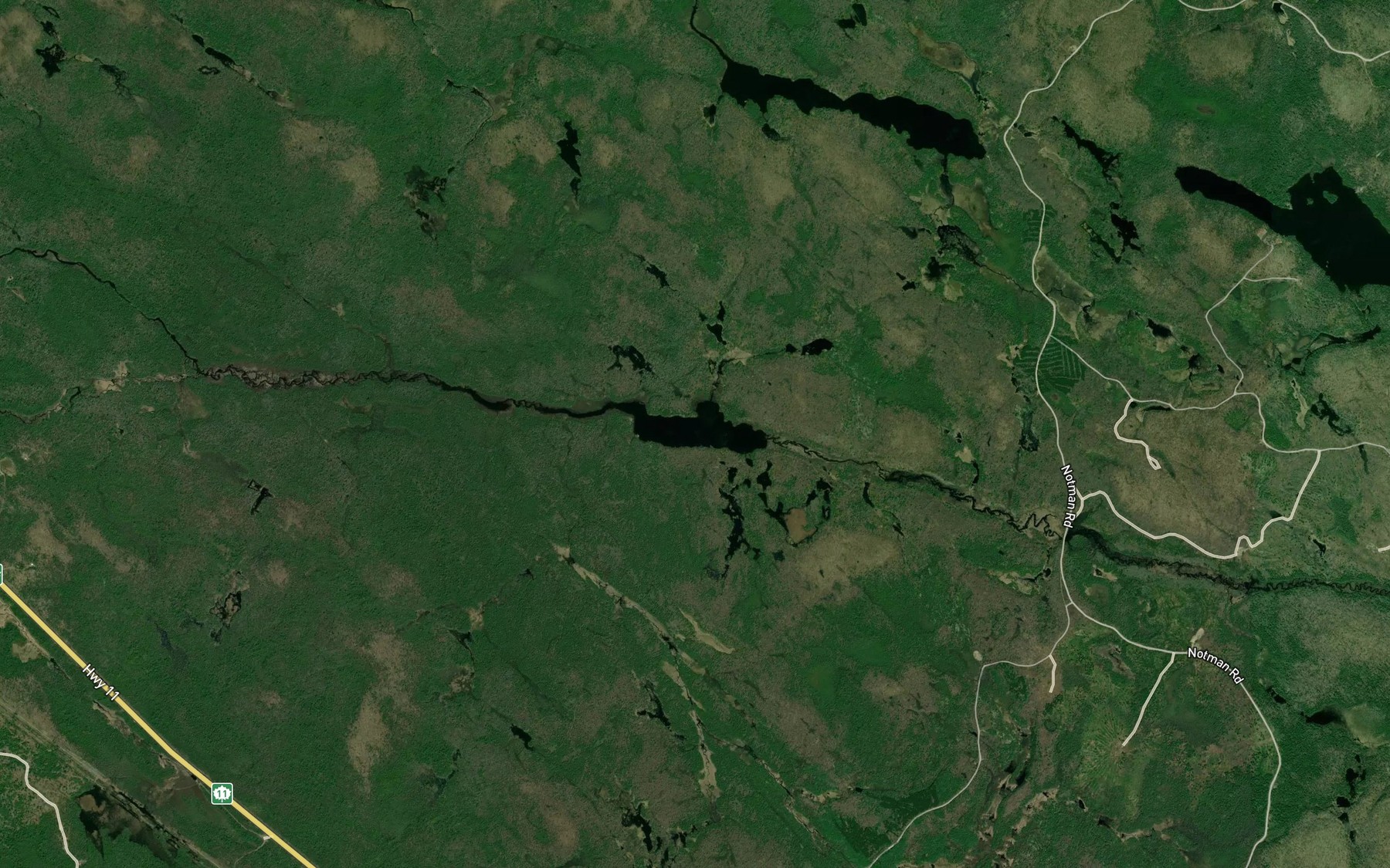 Satellite map of the Little Anderson Lake