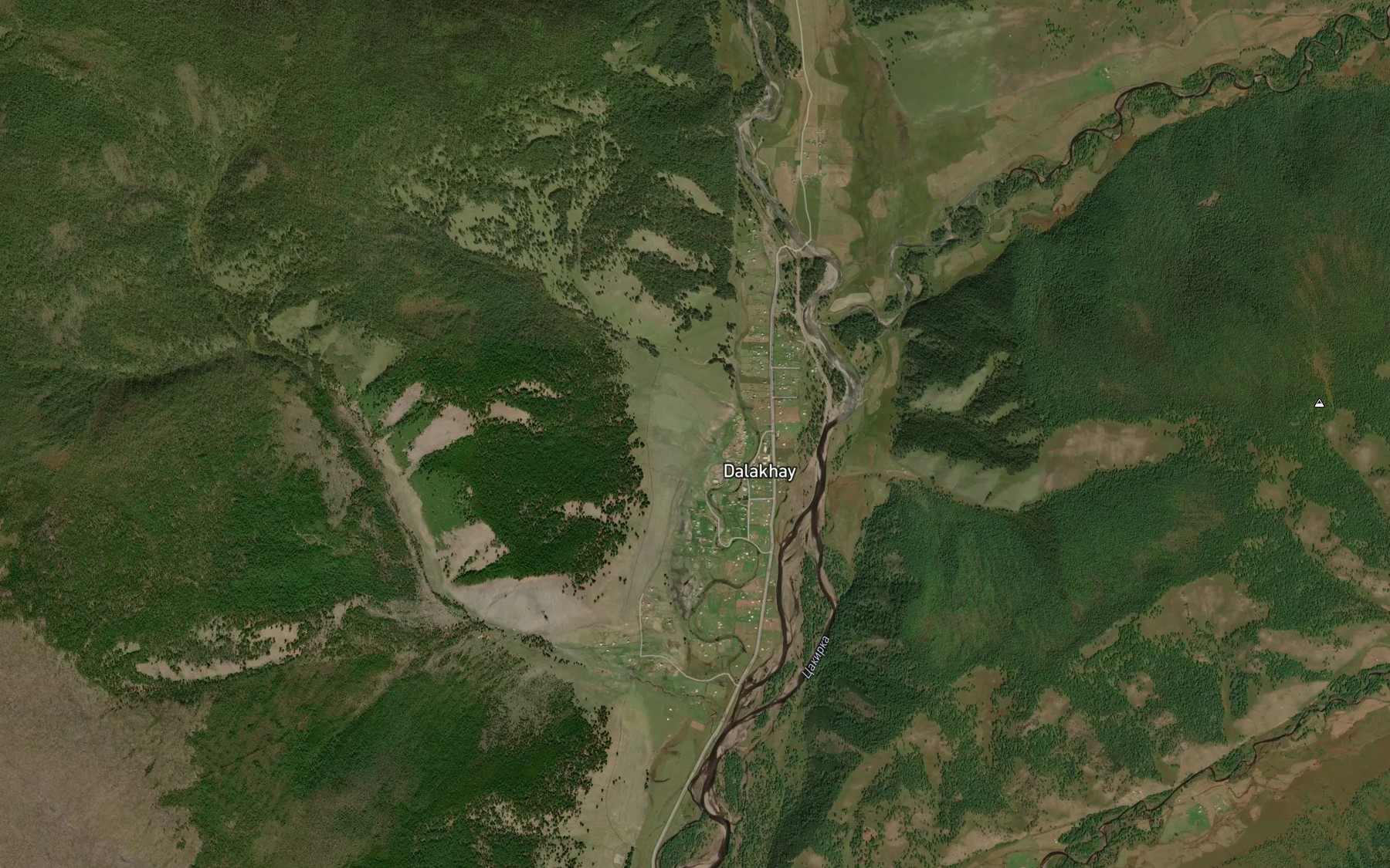 Satellite map of the Khubutuy