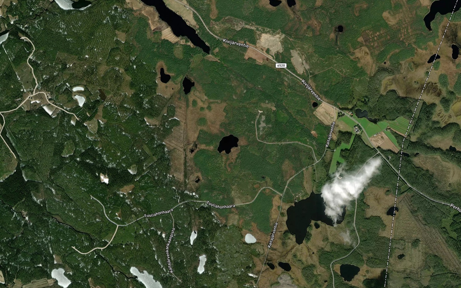 Satellite map of the Korkiamaanlampi