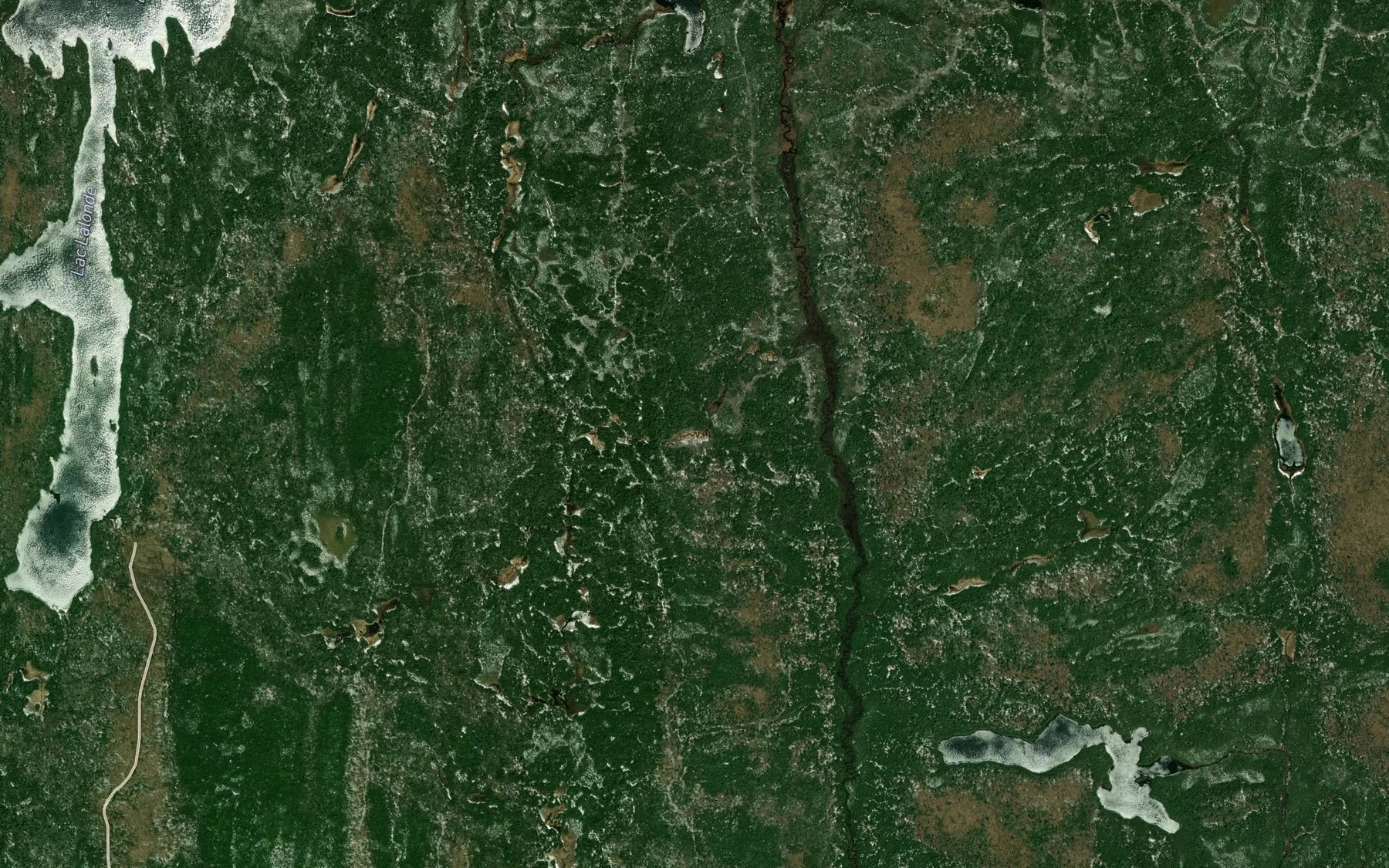 Satellite map of the Lac Jargon