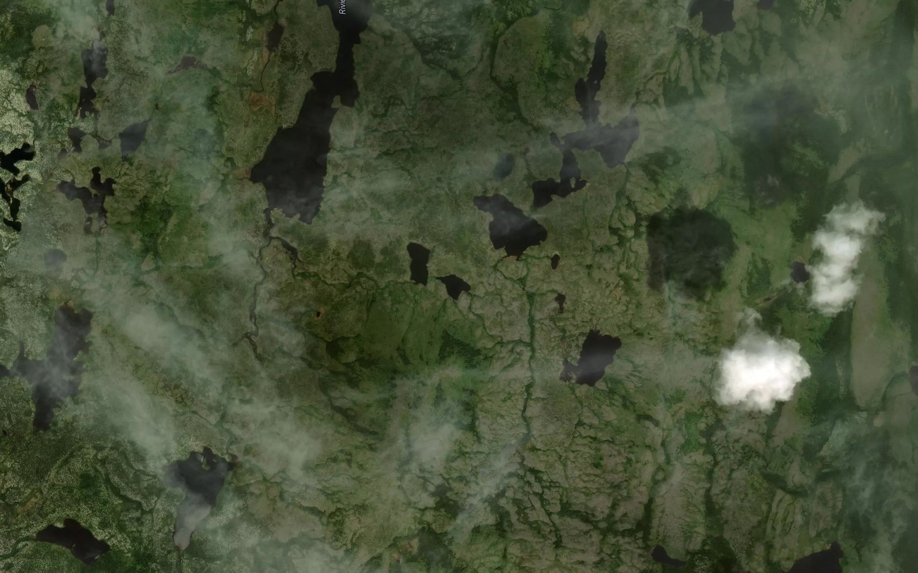 Satellite map of the Lac du Lobe