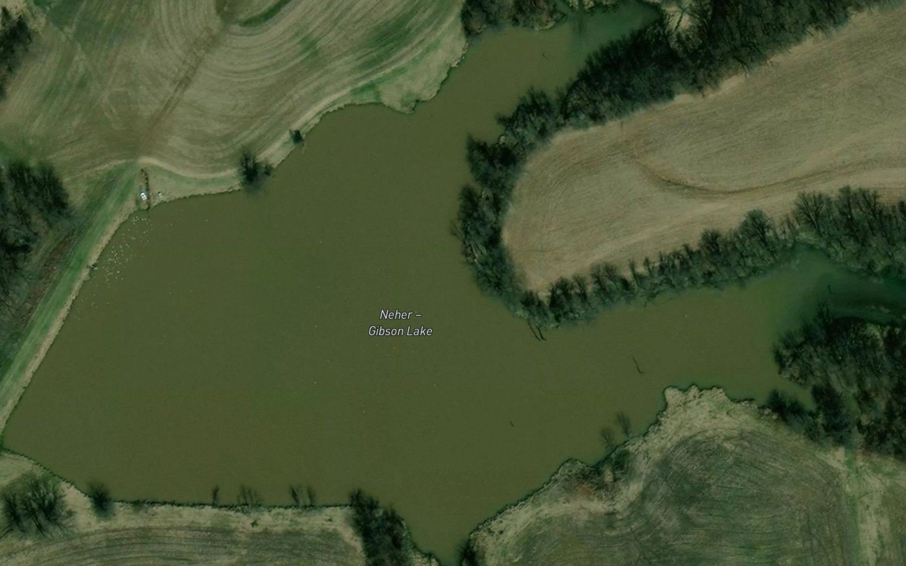 Satellite map of the Neher - Gibson Lake