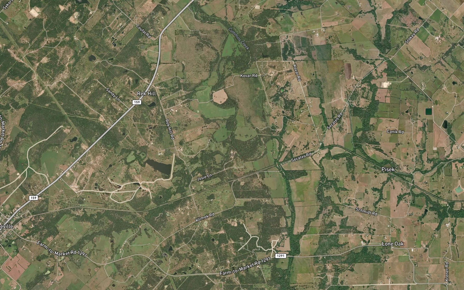 Satellite map of the Pool Branch