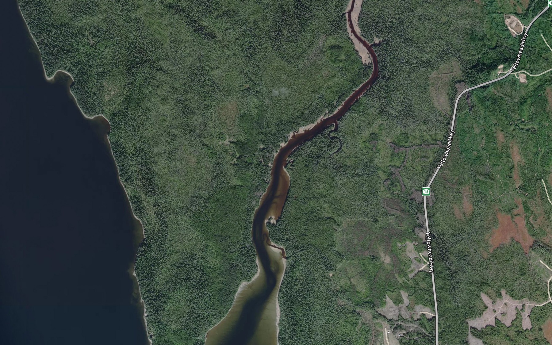 Satellite map of the Kumdis Slough