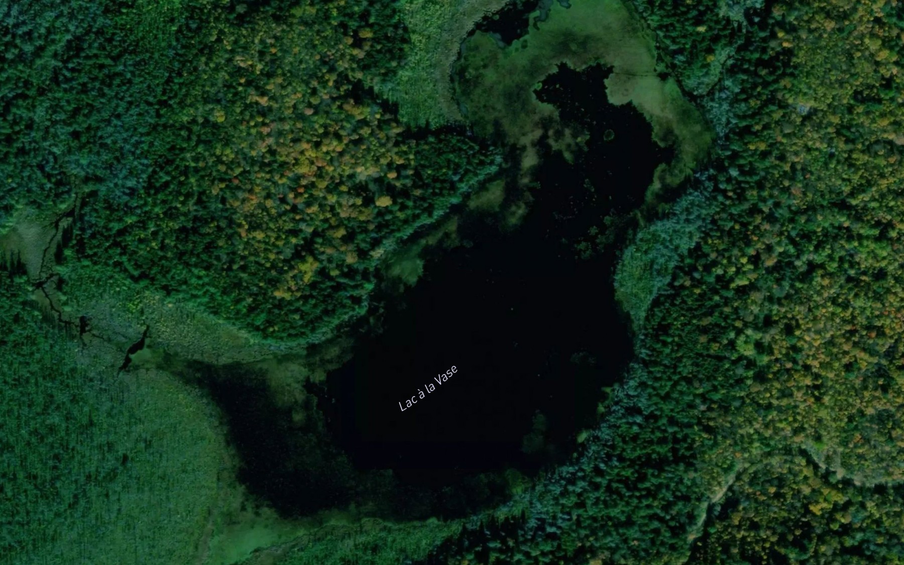 Satellite map of the Lac a la Vase