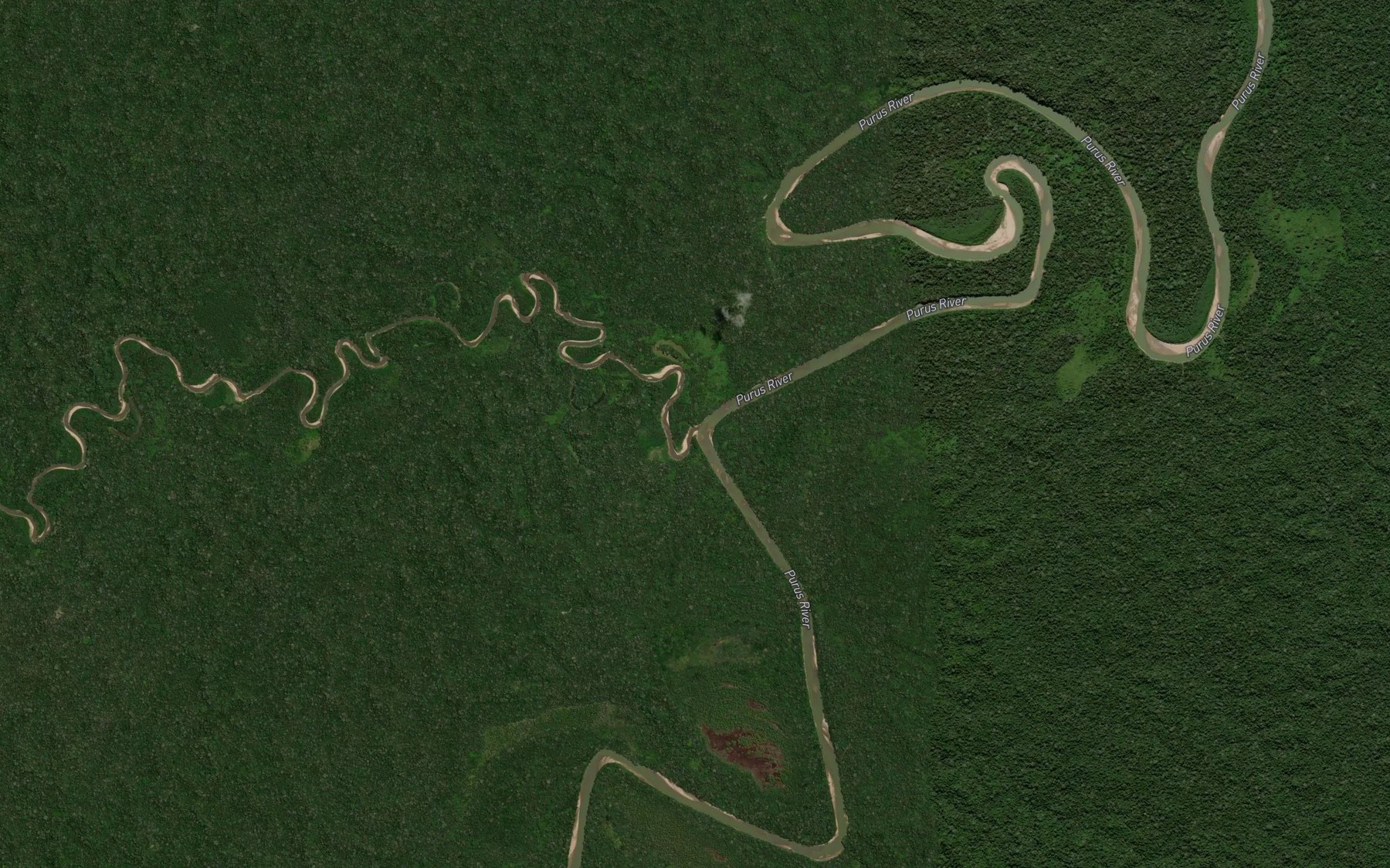 Satellite map of the Rio Maniche