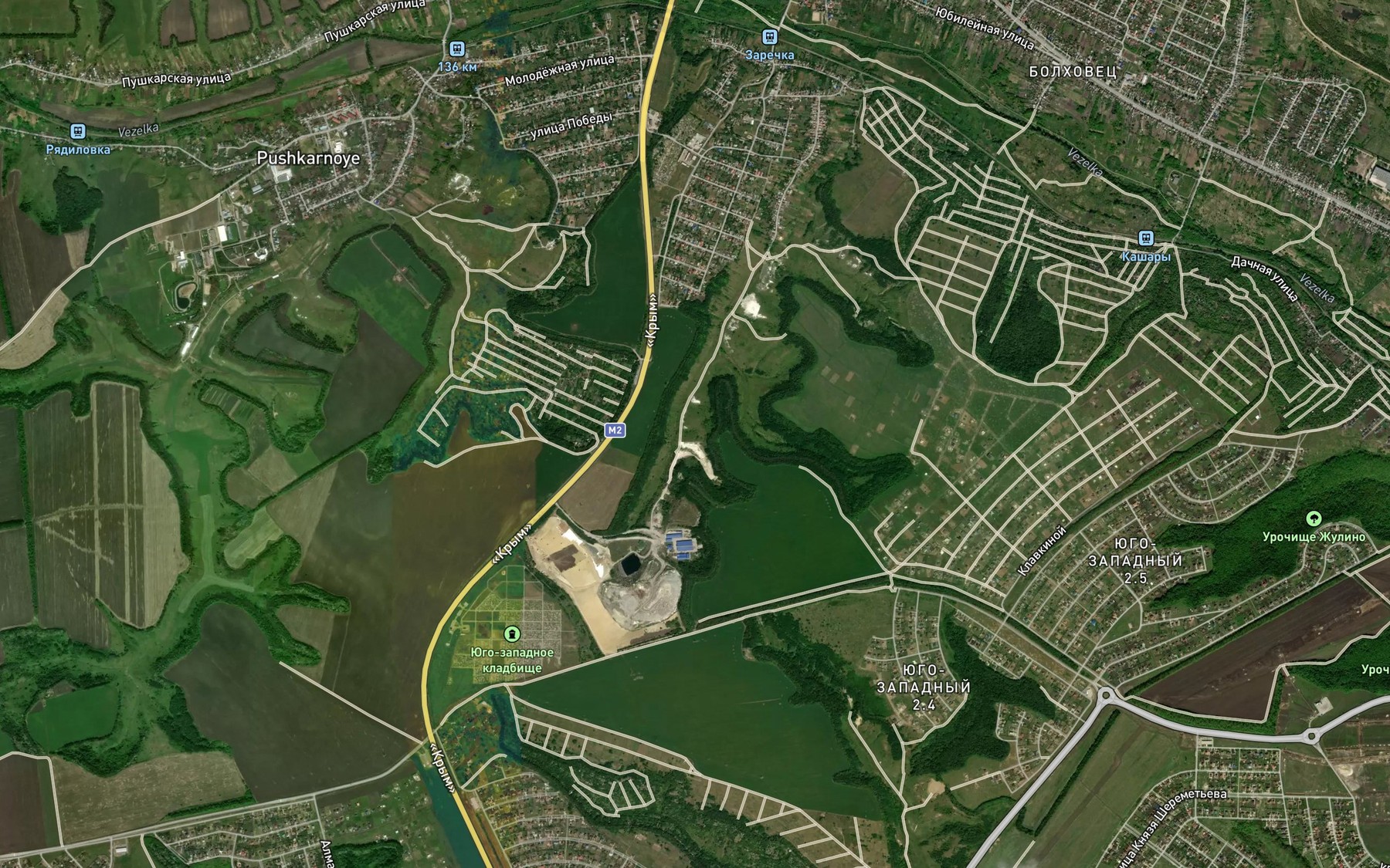 Satellite map of the Balka Kolunovka