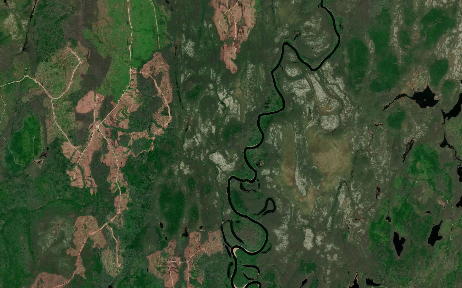 Satellite map of the Lac Vivat
