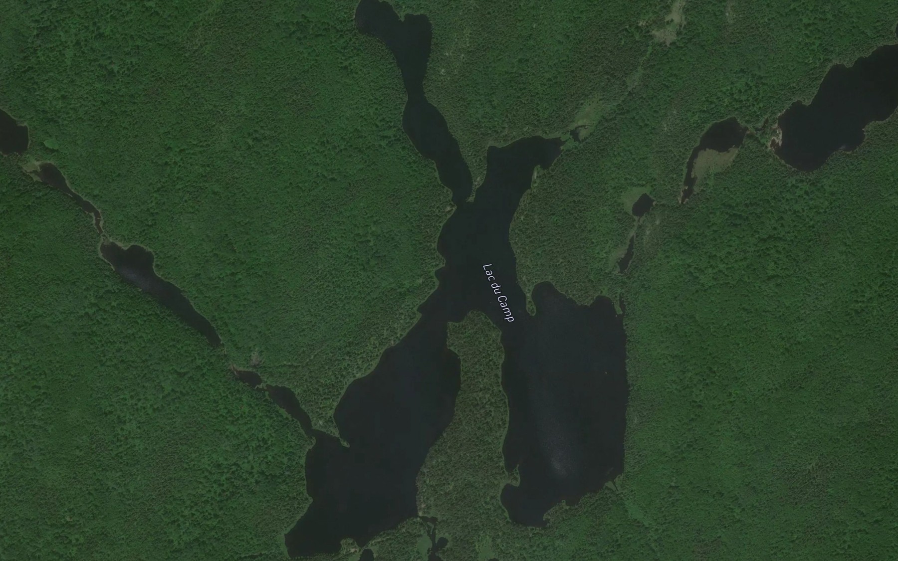 Satellite map of the Lac du Camp