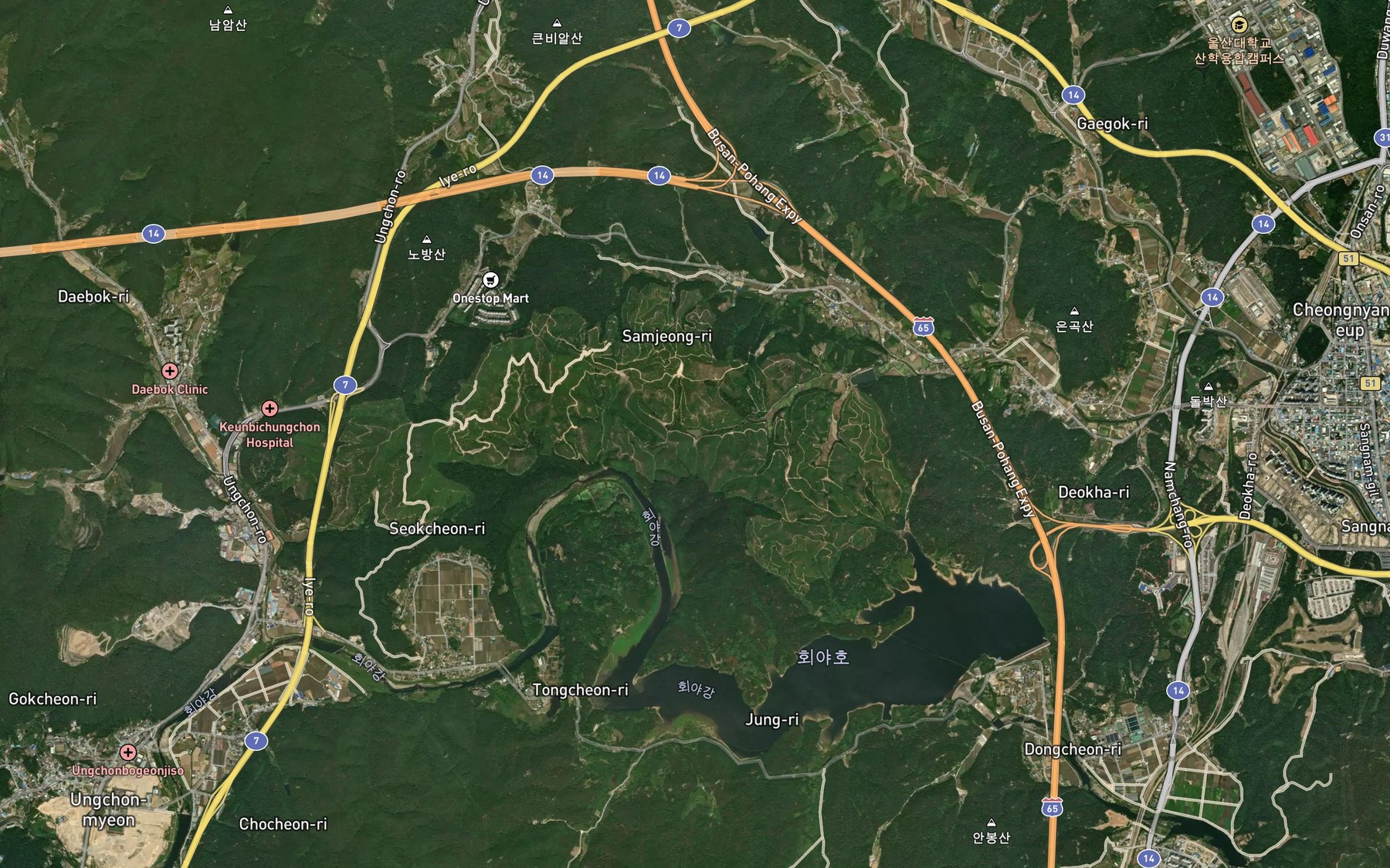 Satellite map of the Dolgongmot