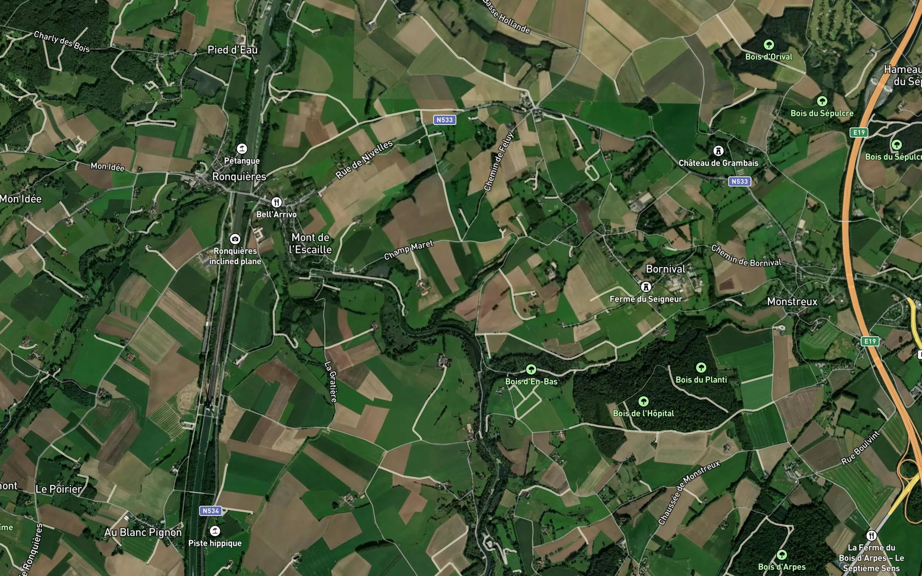 Satellite map of the Samme