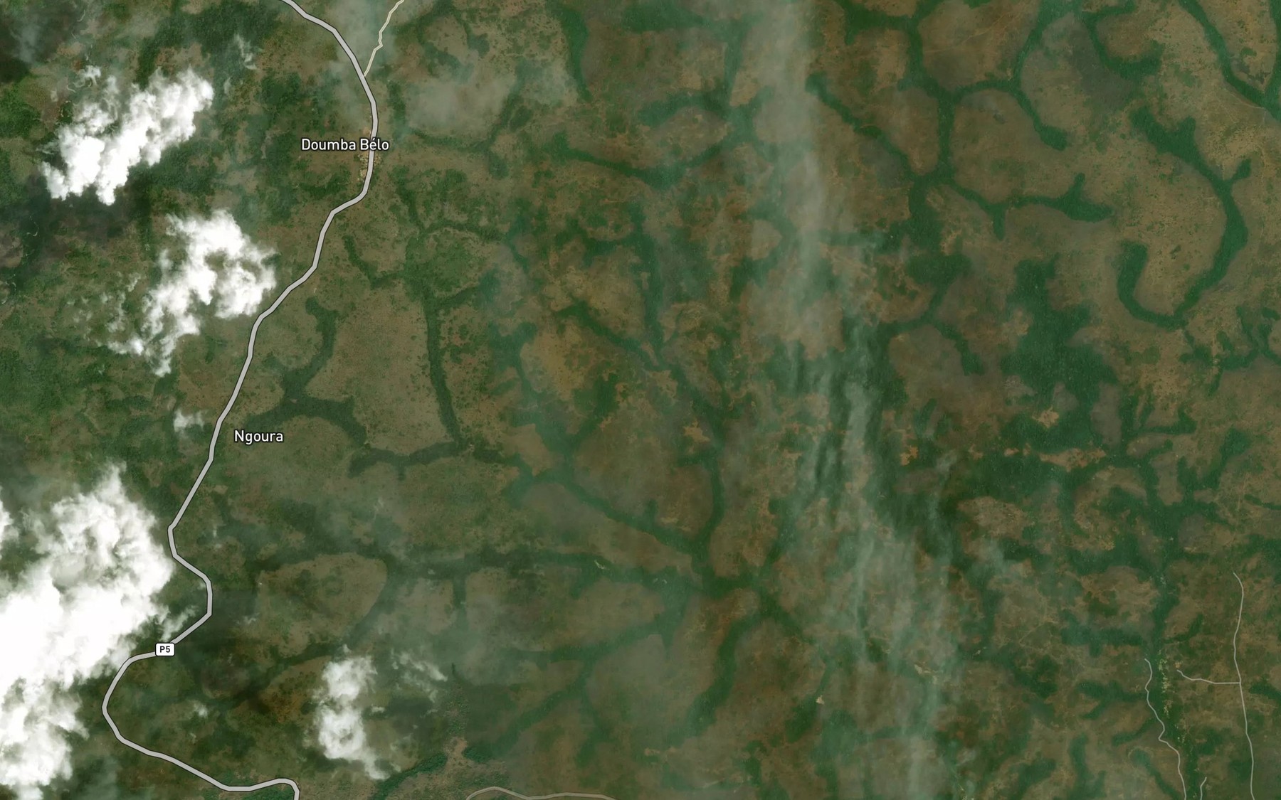 Satellite map of the Pizere