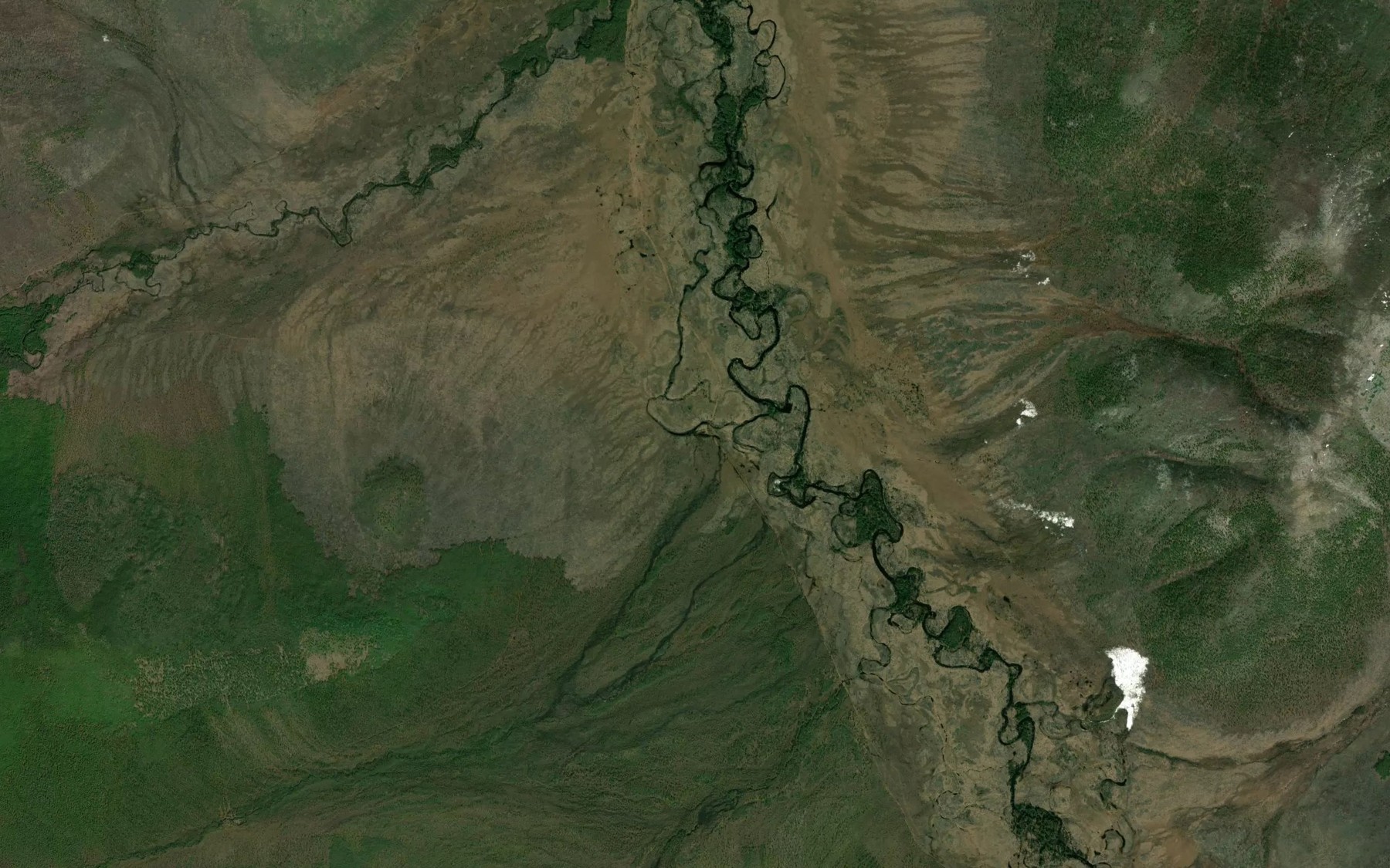 Satellite map of the Syurbelyakh
