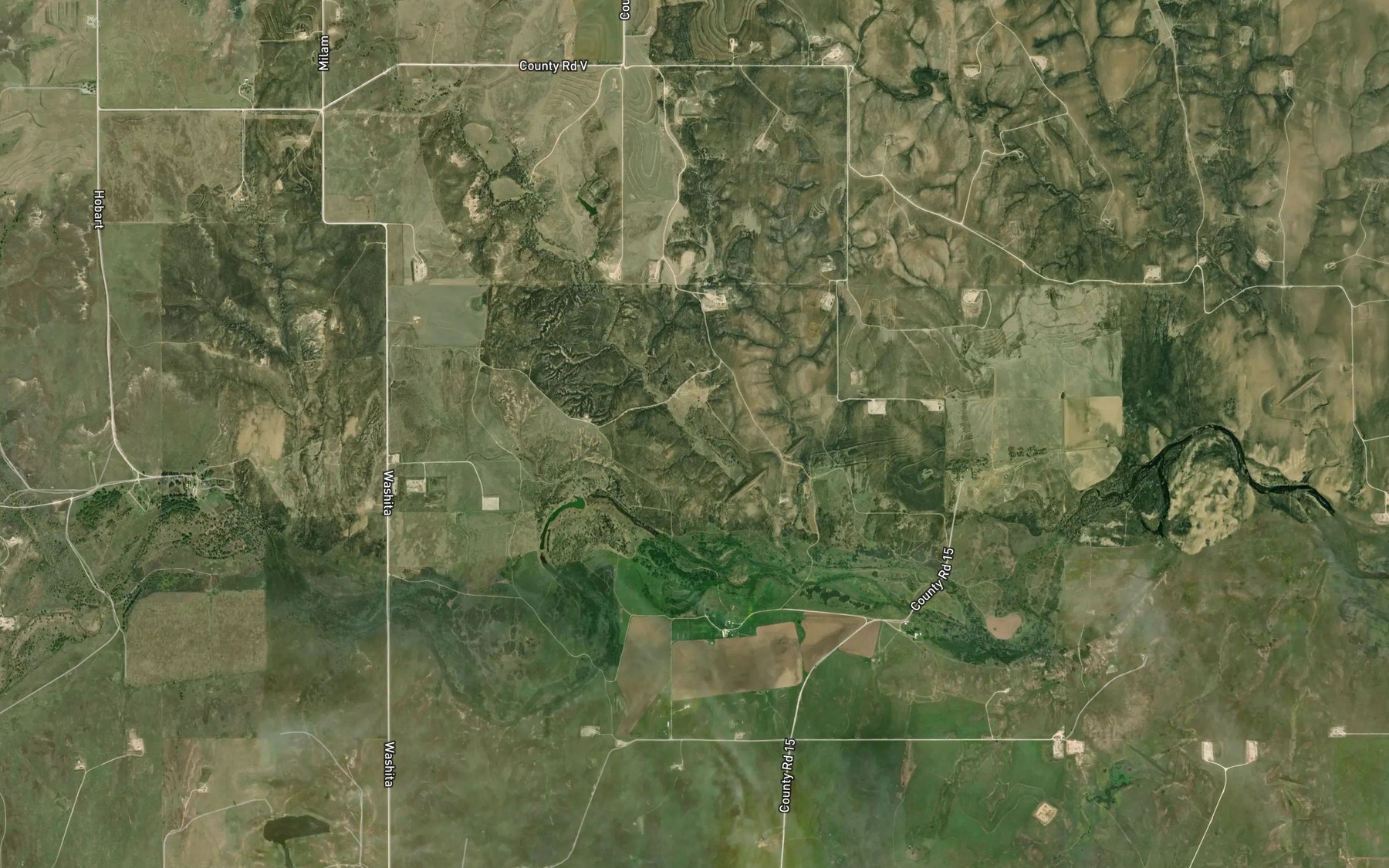 Satellite map of the Soil Conservation Service Site 11 Reservoir