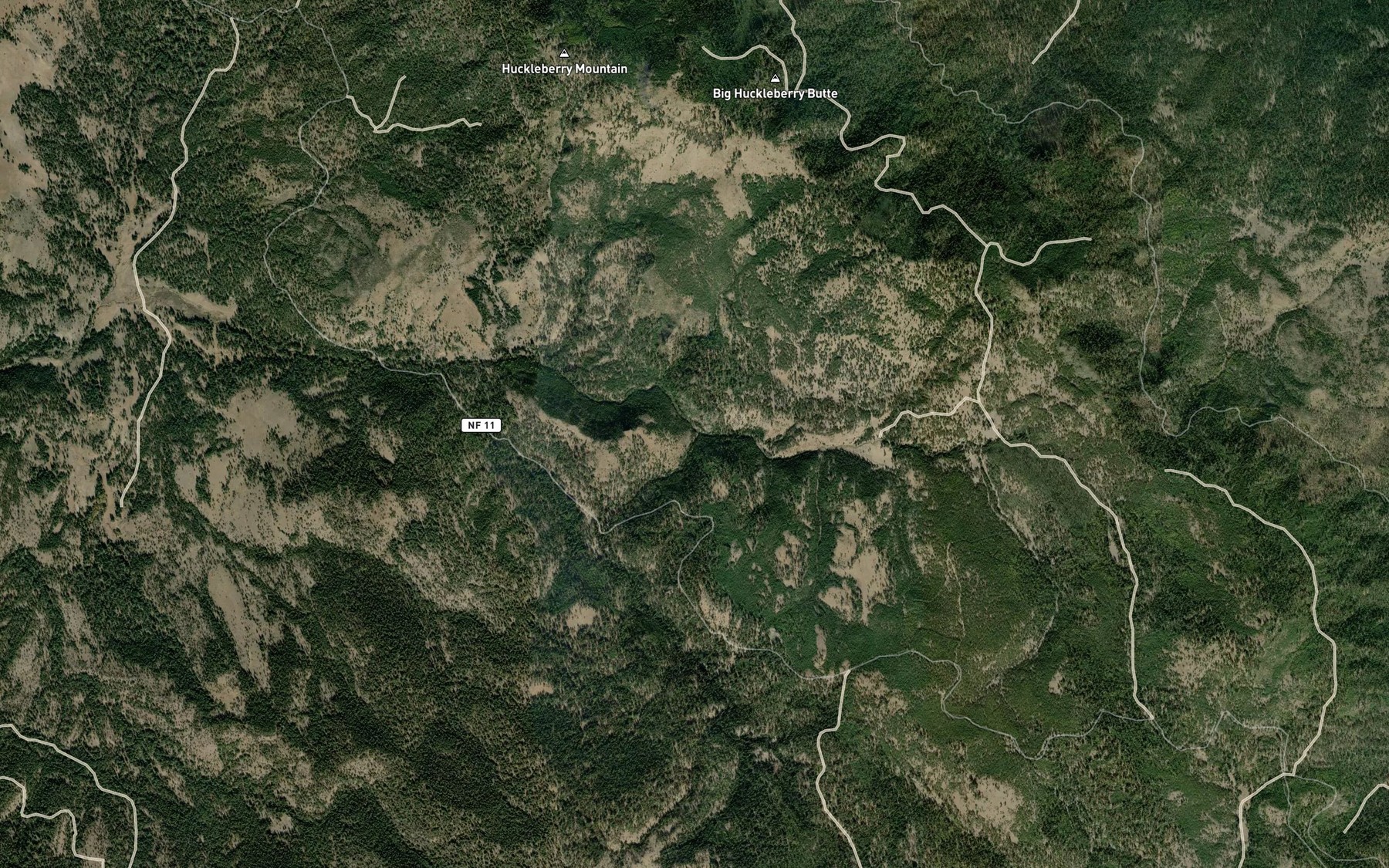 Satellite map of the Pole Bridge Creek