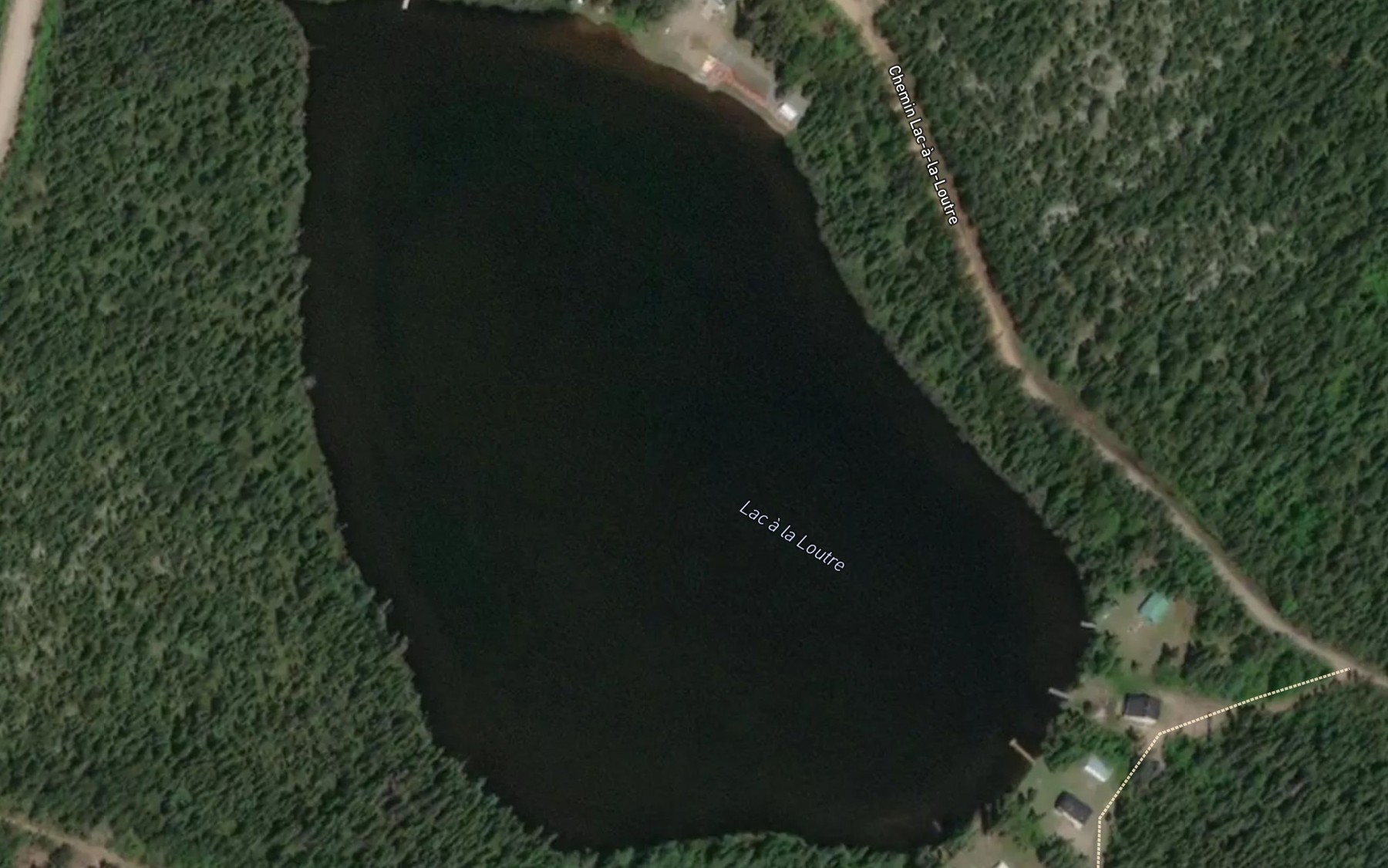 Satellite map of the Lac a la Loutre