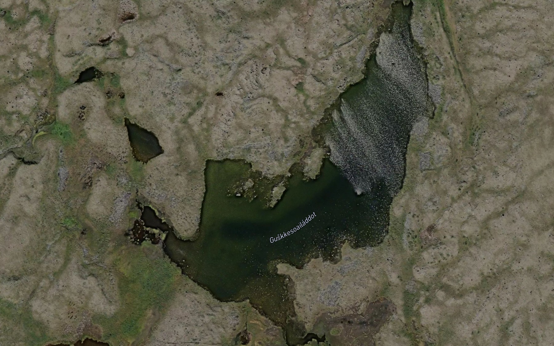 Satellite map of the Guskesoailaddut