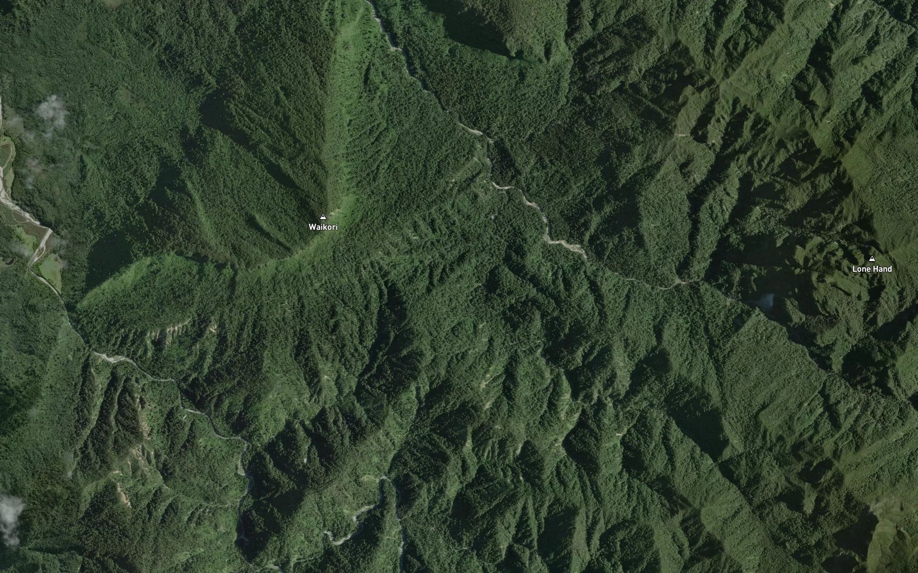 Satellite map of the Tindale Creek