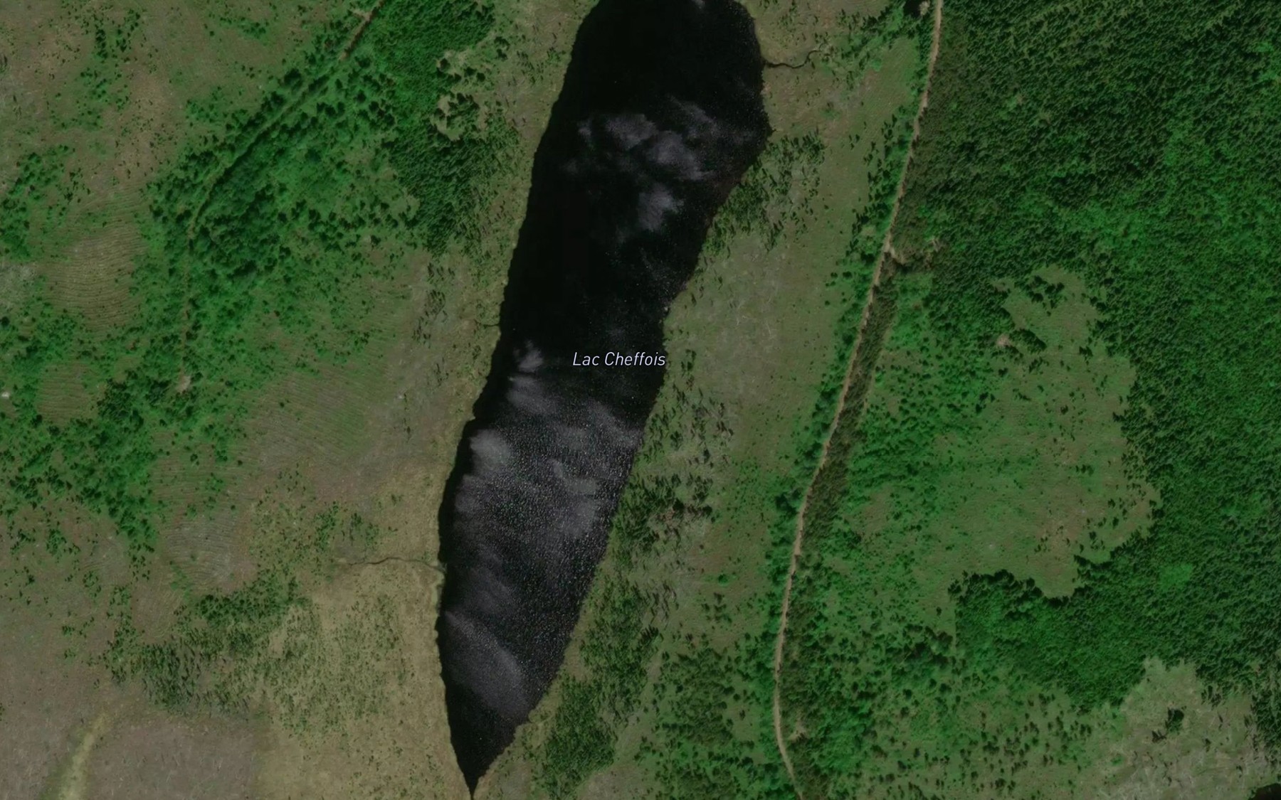 Satellite map of the Lac Cheffois