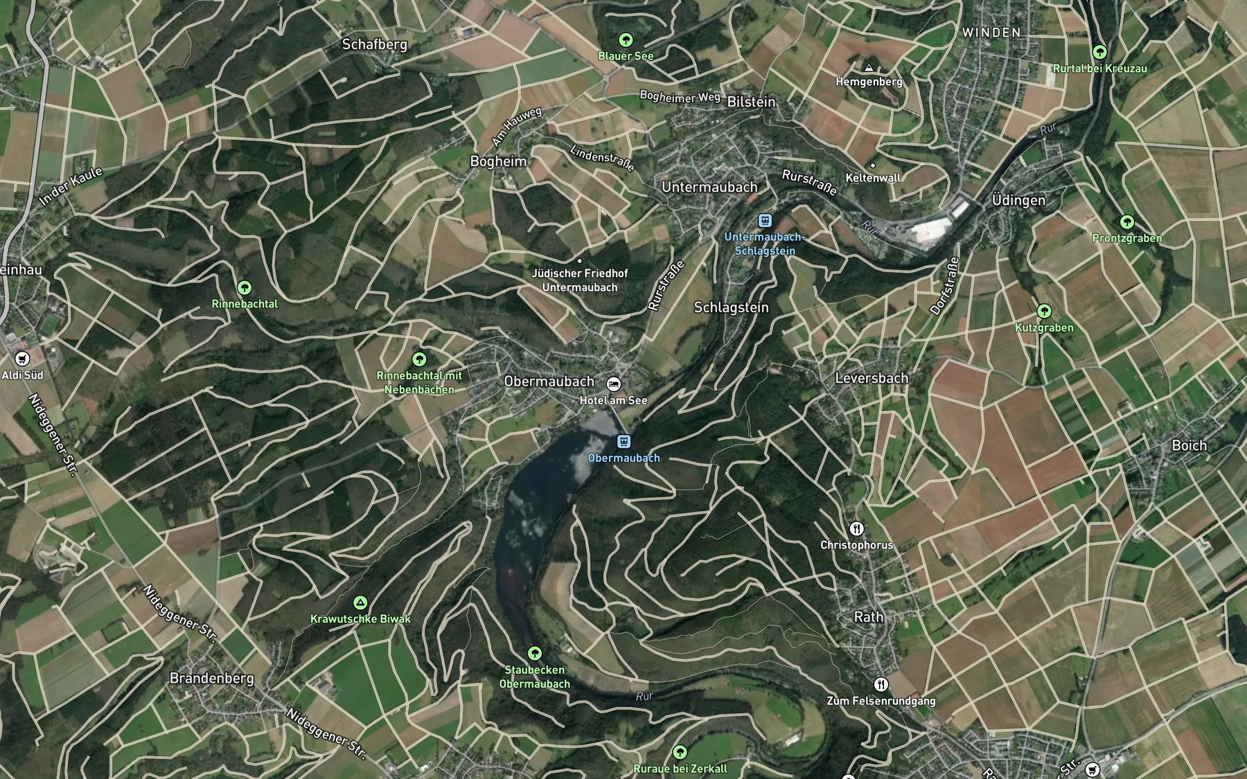 Satellite map of the Rinnebach