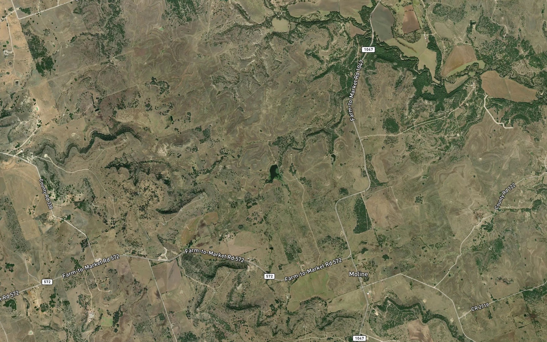Satellite map of the Head Lake