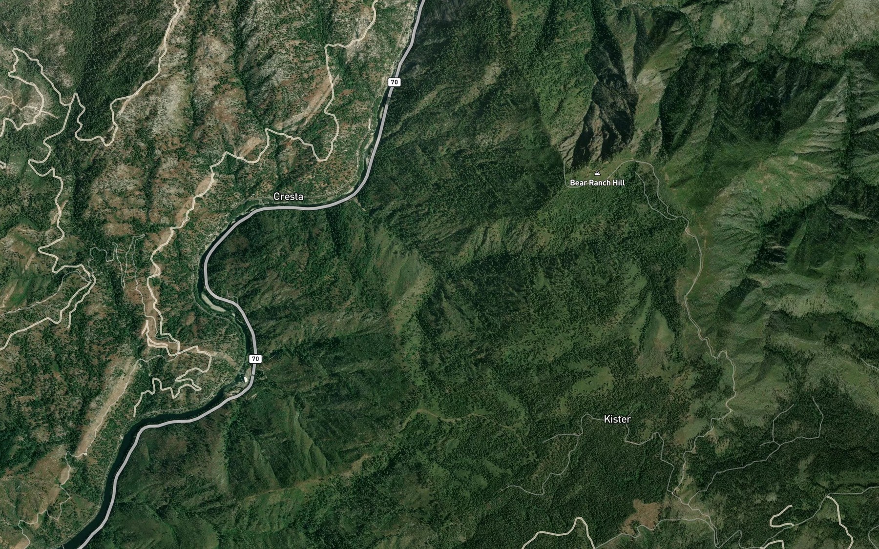 Satellite map of the Hibbard Creek