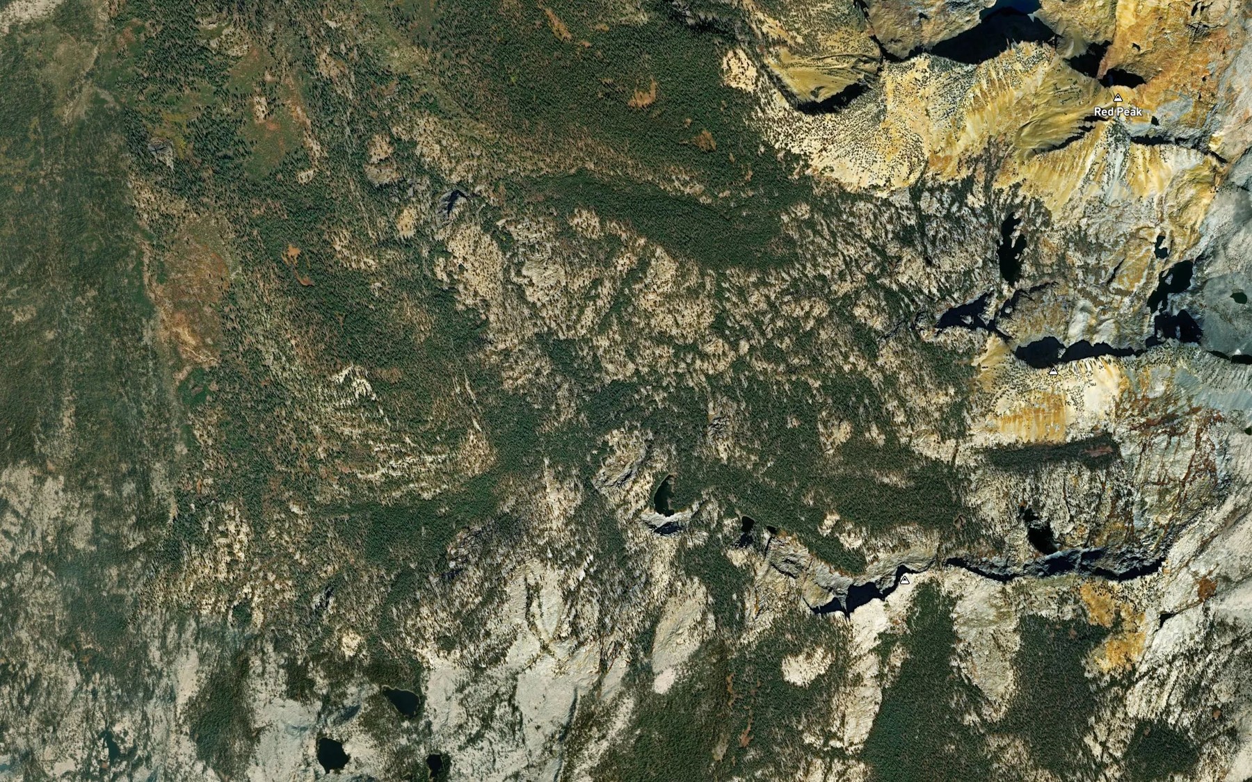 Satellite map of the Ottoway Creek