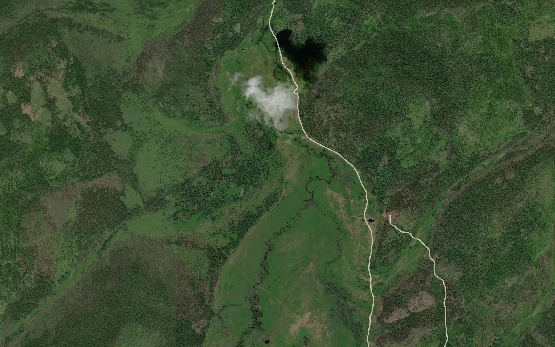 Satellite map of the Baganta