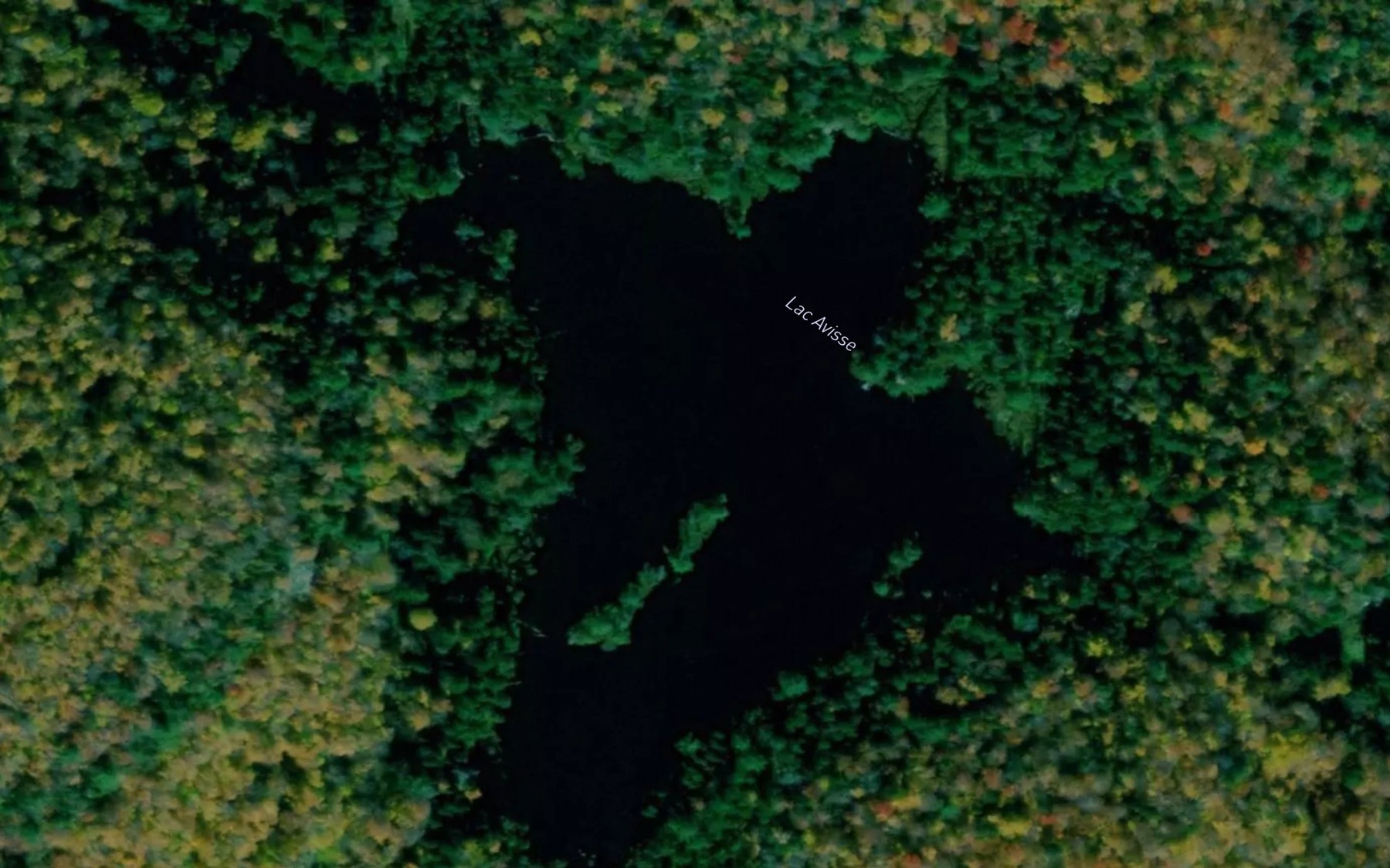 Satellite map of the Lac Avisse