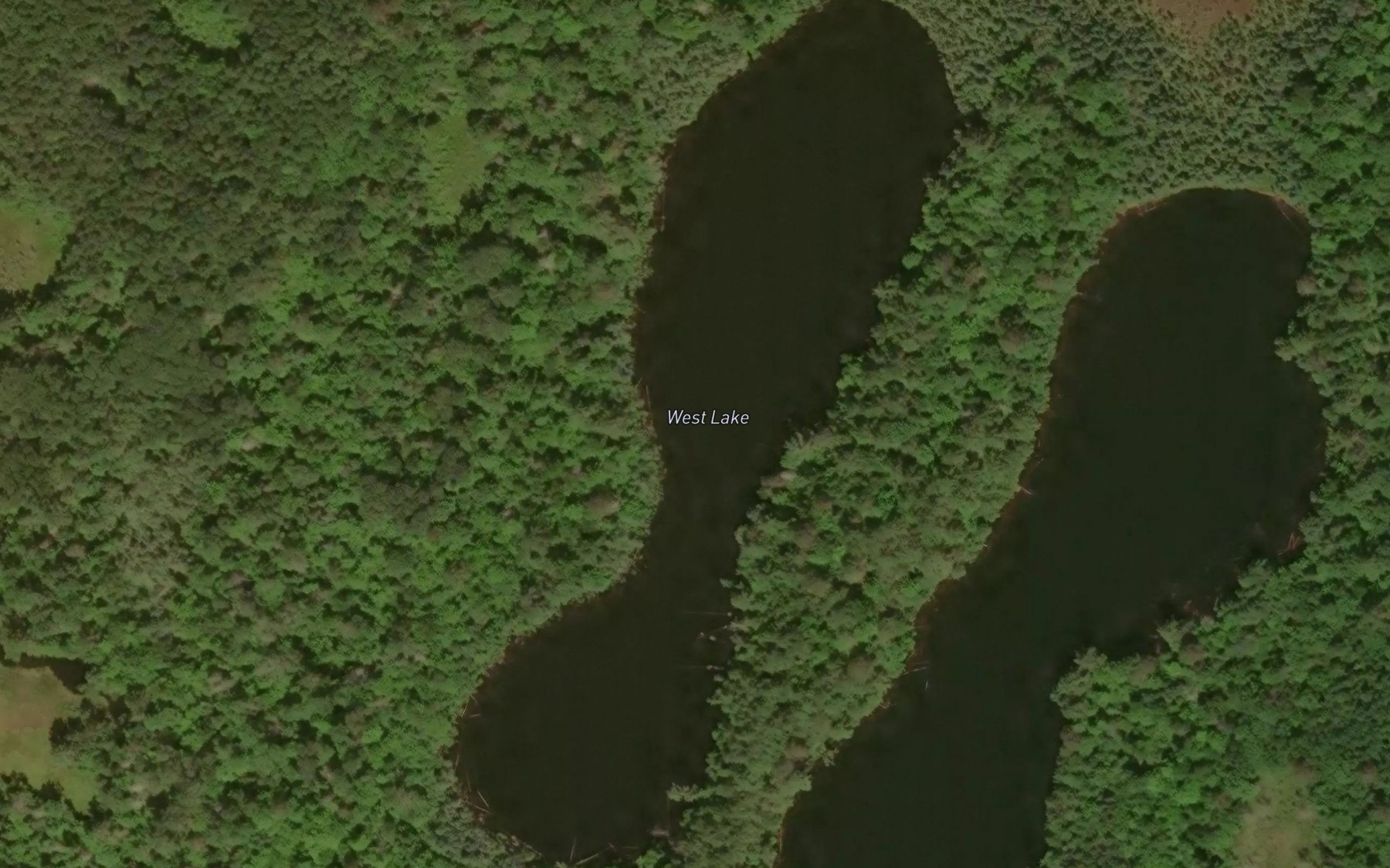 Satellite map of the West Lake