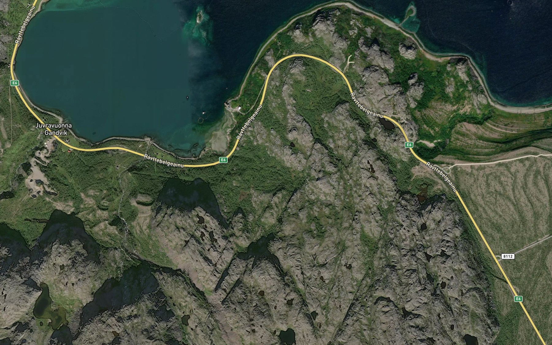 Satellite map of the Gohpijohka