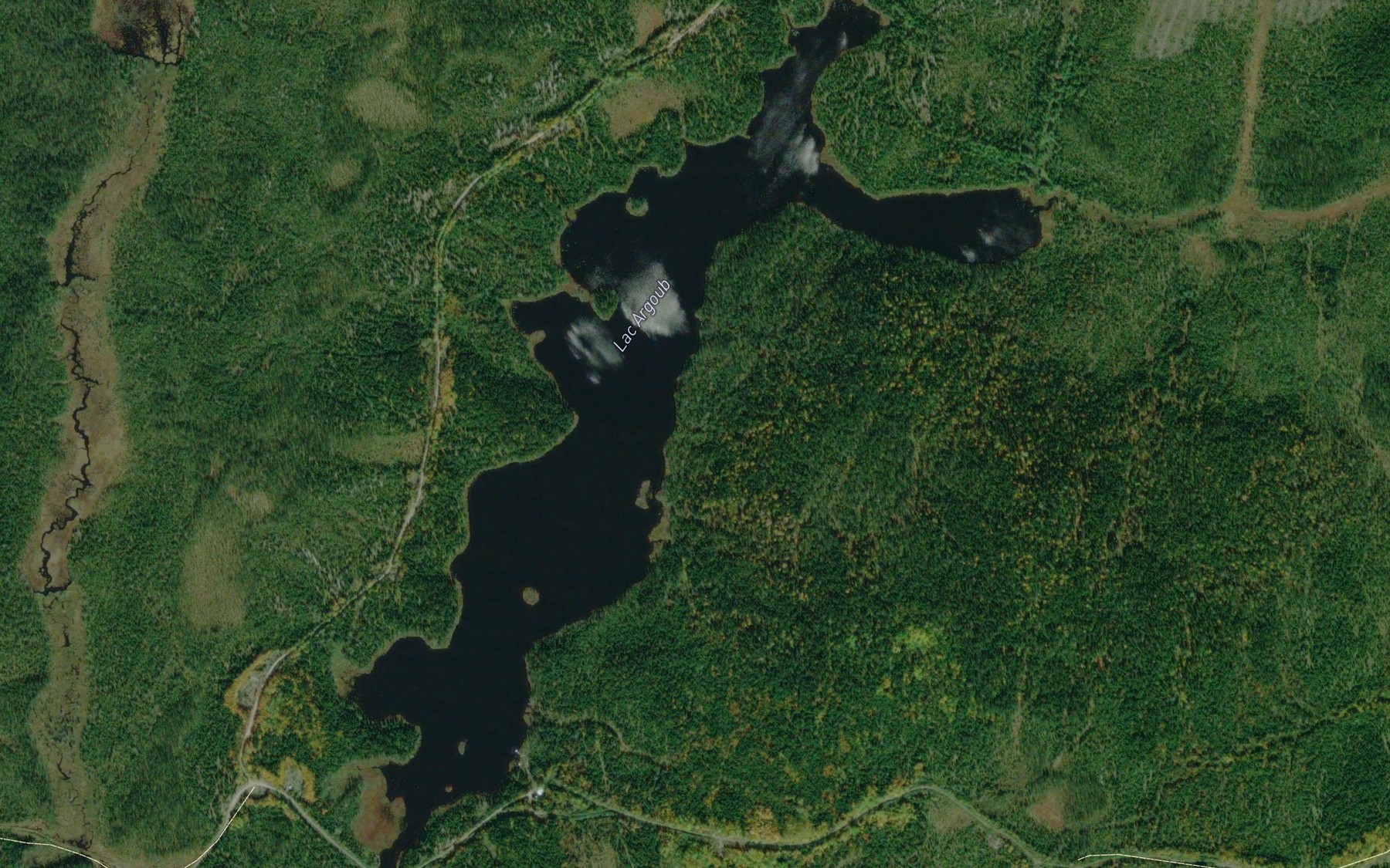 Satellite map of the Lac Argoub