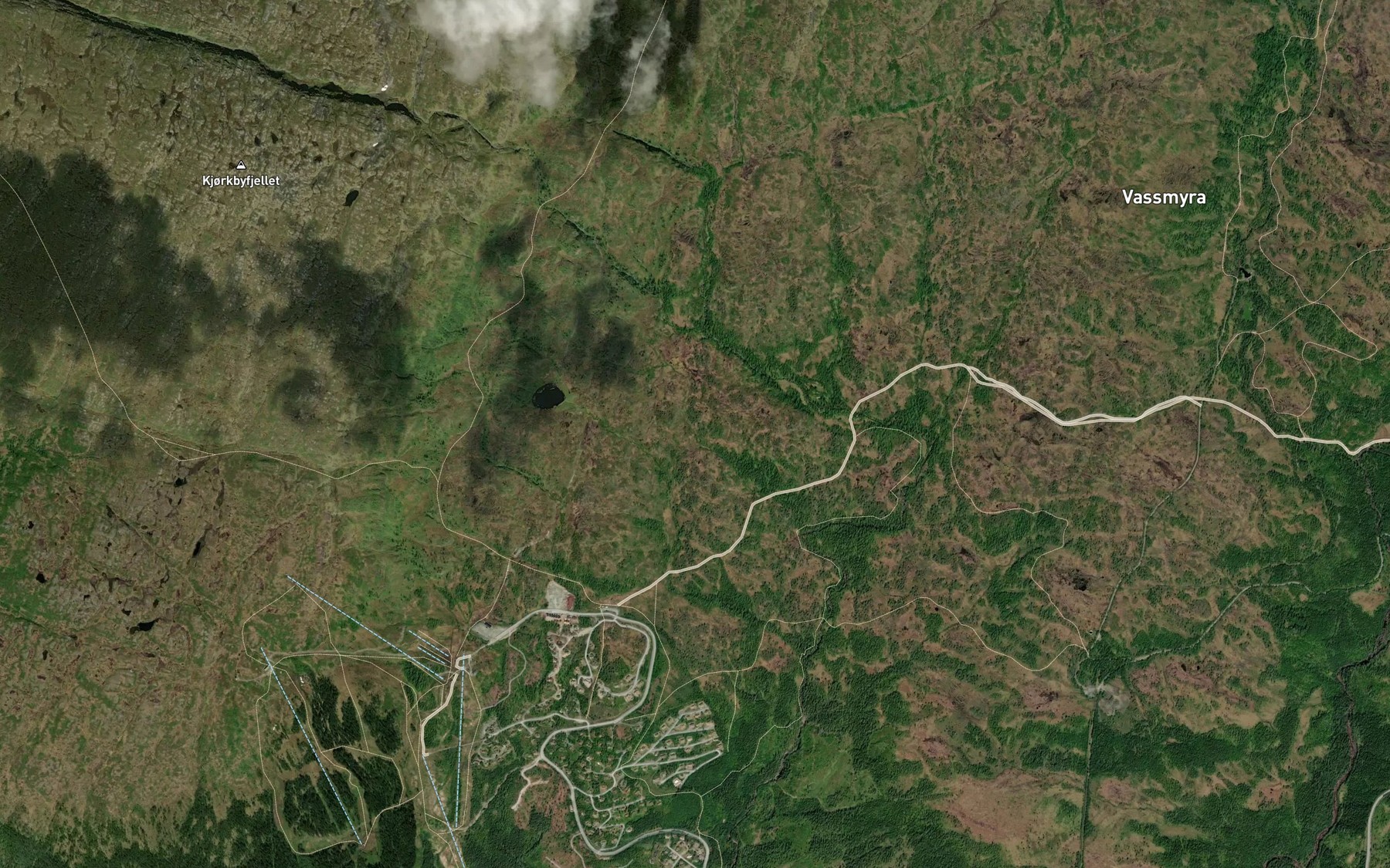 Satellite map of the Kleivbekken