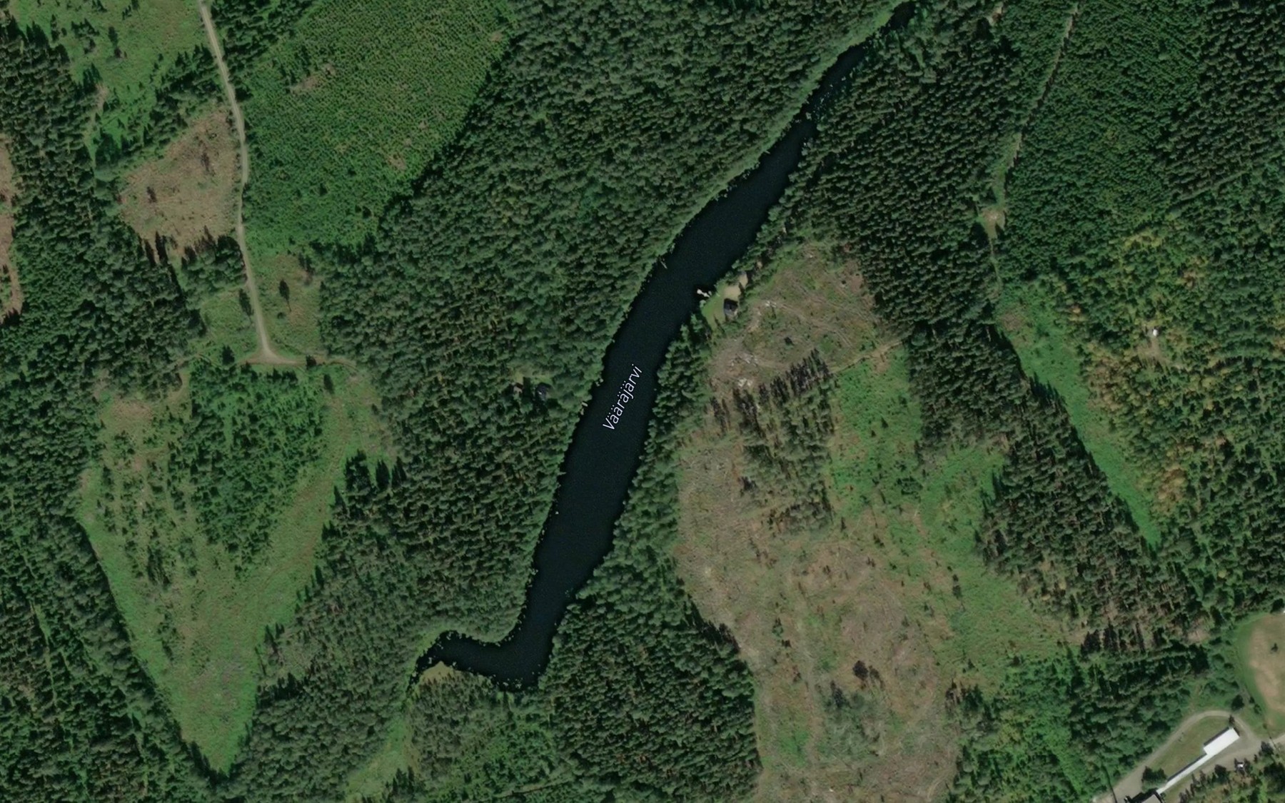 Satellite map of the Vaarajarvi