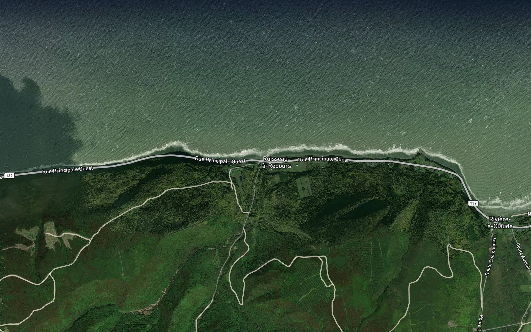 Satellite map of the Ruisseau a Rebours